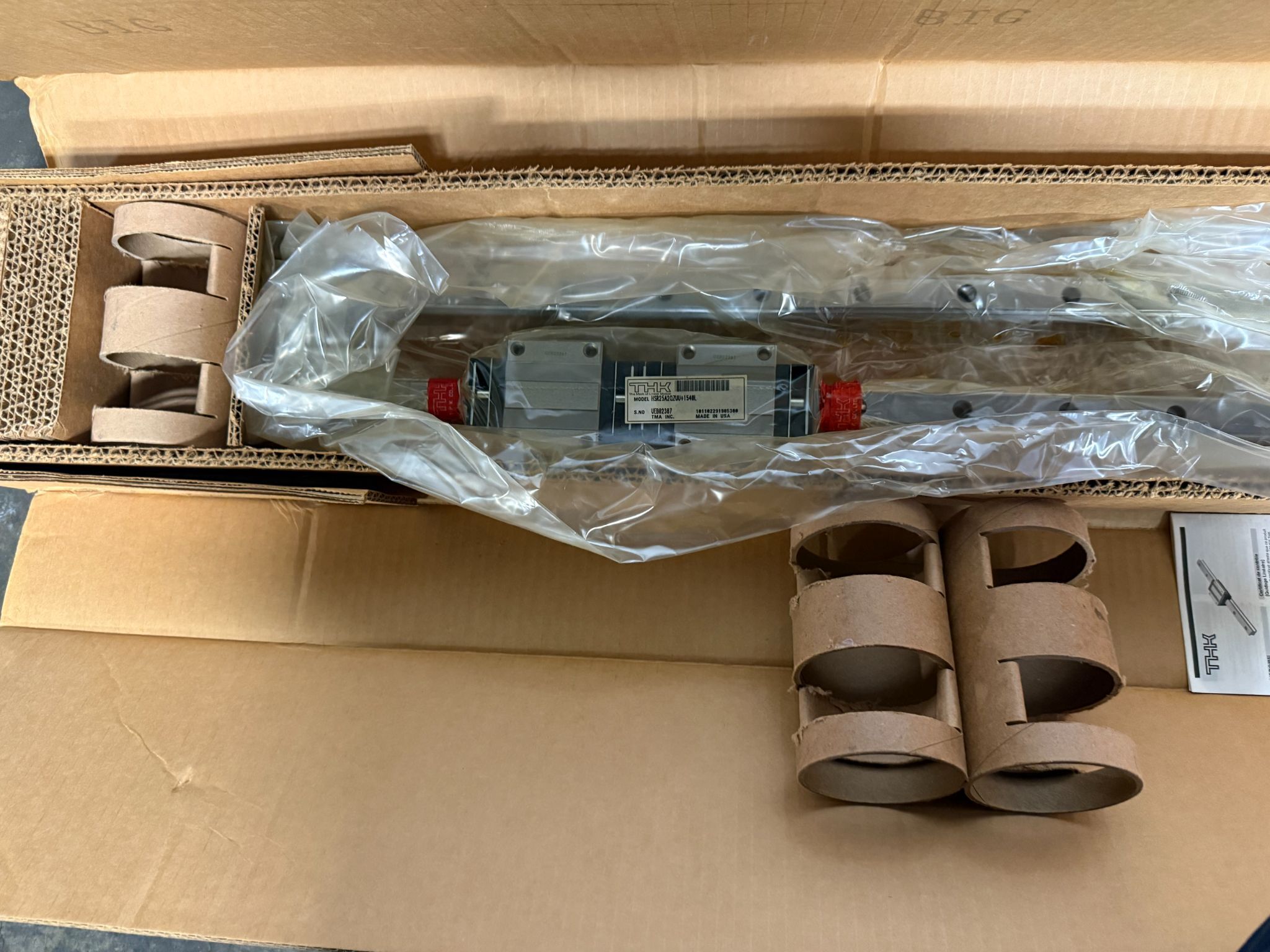 THK HSR25A2QZUU+1540L Linear Guide Rail Assembly NEW (2-Pack) 4