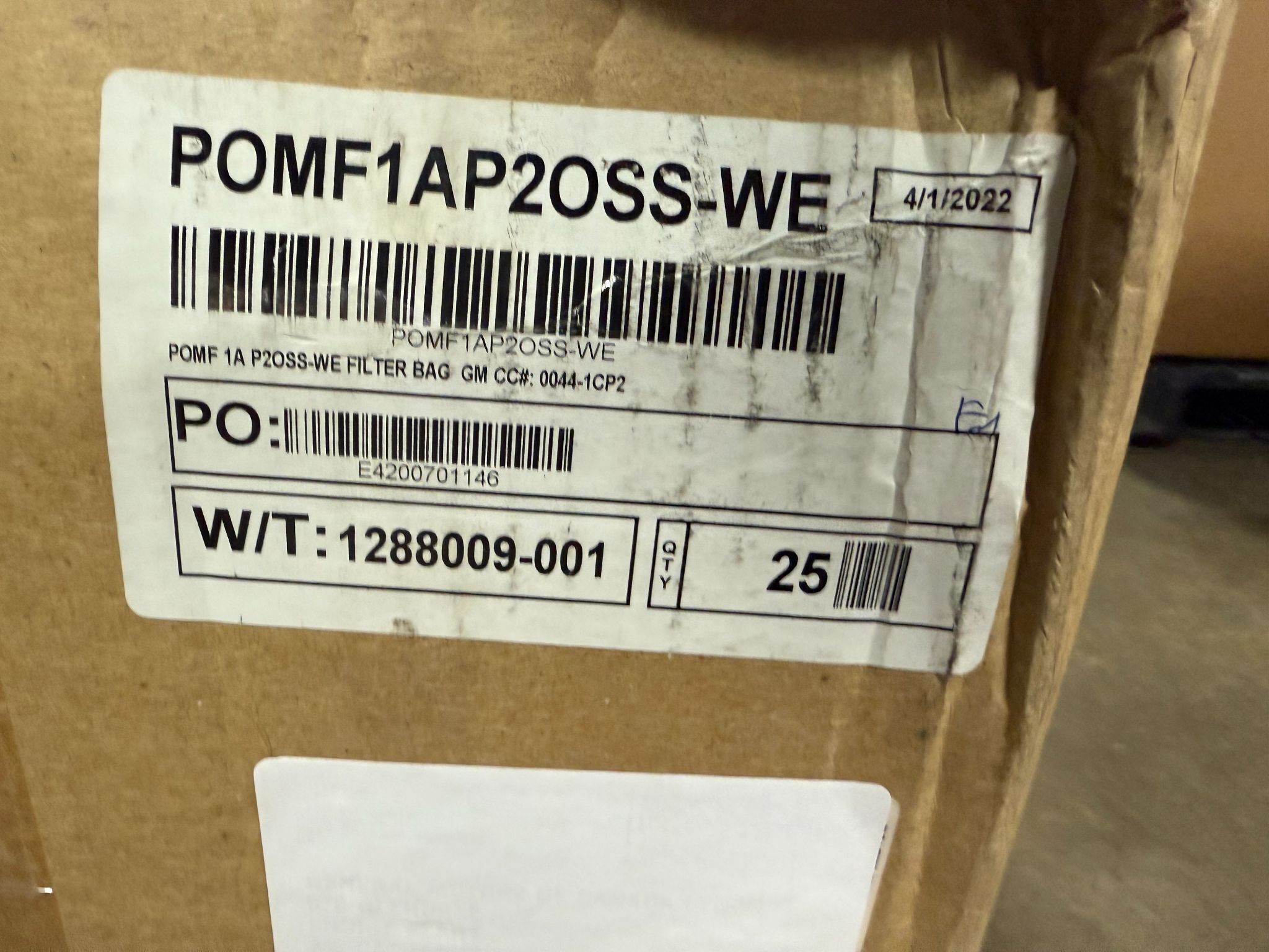 AJR POMF1AP2OSS‑WE High Efficiency Microfiber Filter Bag NEW (25-Pack) 1