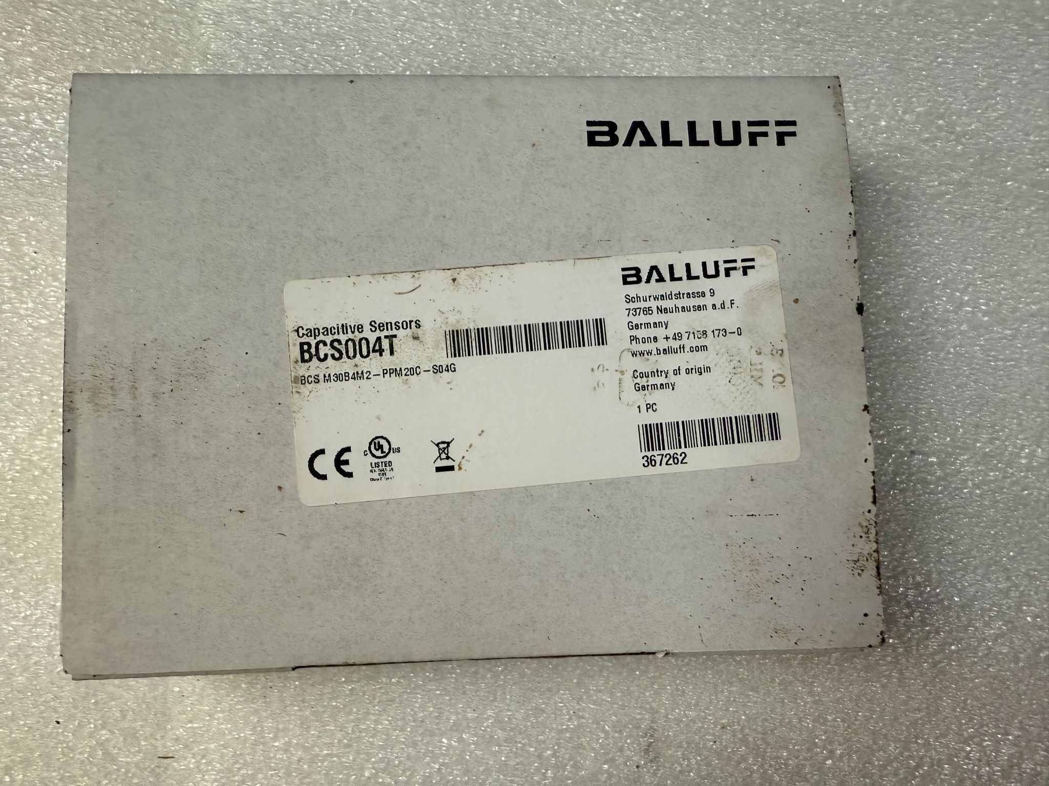 BALLUFF BCS004T BCS M30B4M2‑PPM20C‑S04G Capacitive Sensor 20mm PNP M12 NEW 0