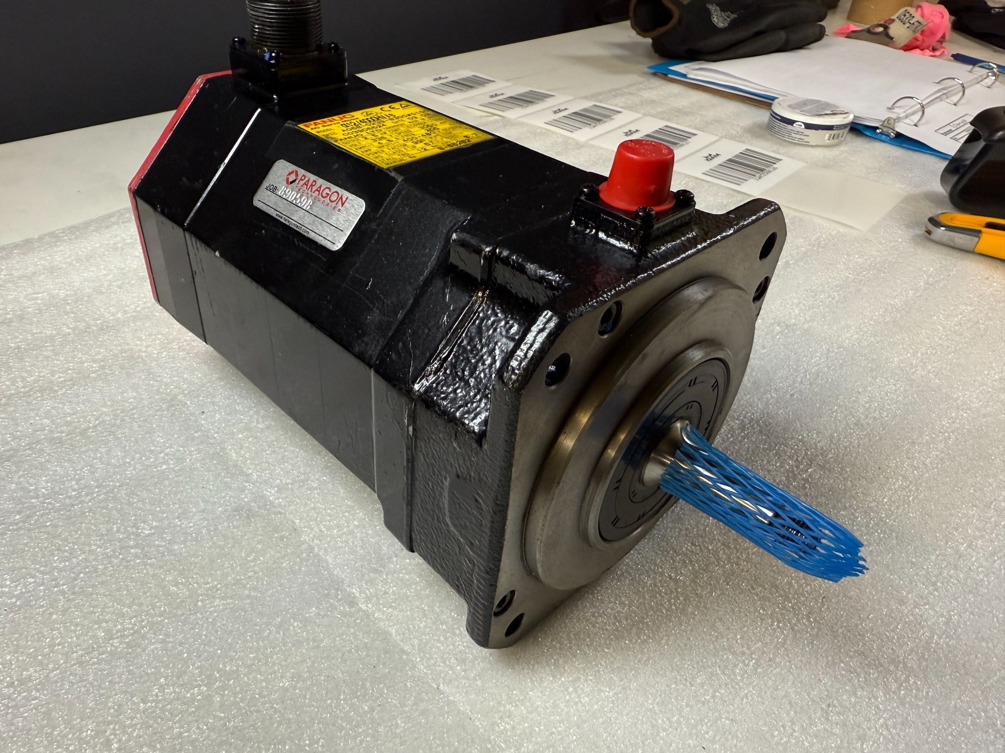 FANUC A06B-0239-B300#0100 Alpha 12/4000HVis AC Servo Motor USED REPAIRED 1