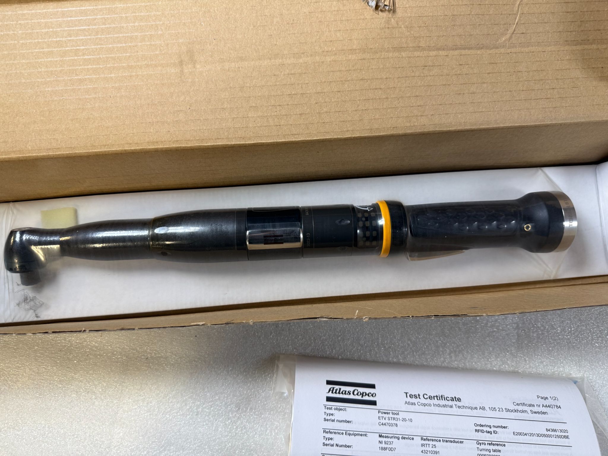 ATLAS COPCO 8436613020 ETV STR31‑20‑10 Electric Nutrunner NEW 4