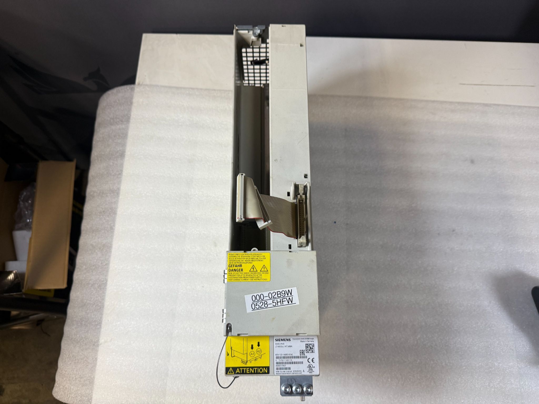 SIEMENS 6SN1123‑1AB00‑0CA3 SIMODRIVE LT‑Modul INT 2x50A USED 0