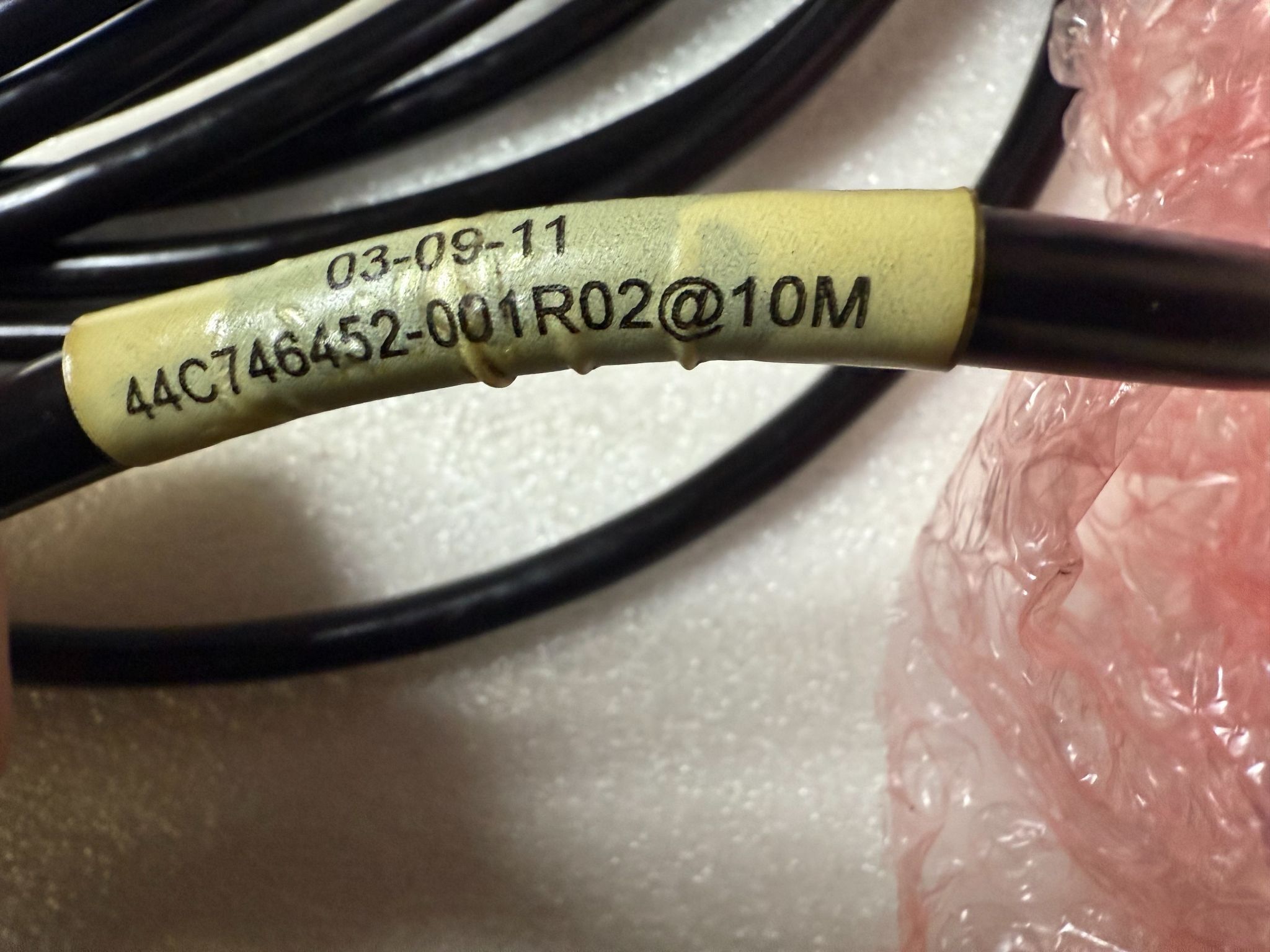 FANUC 44C746452‑001R02 HMOP Bulkhead External Cable 10m USED 3