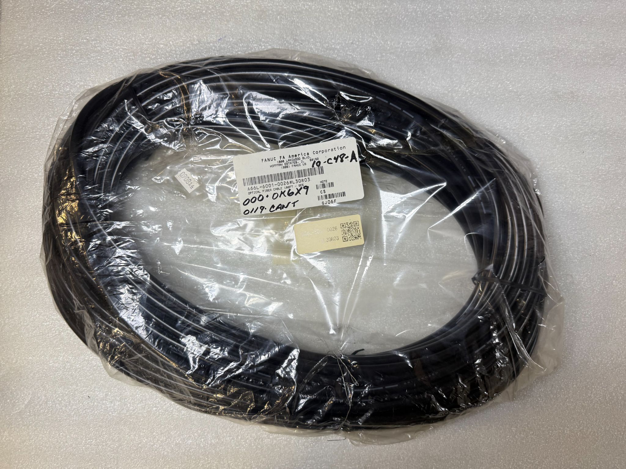 FANUC A66L‑6001‑0026#L30R03 Fiber Optic Cable (30m) NEW 0