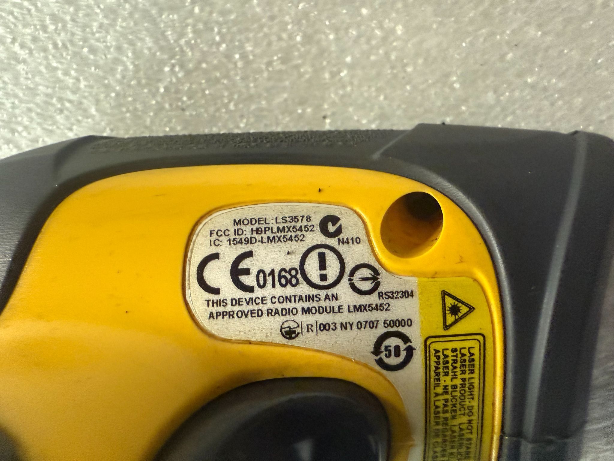 MOTOROLA LS3578 Symbol Handheld Barcode Scanner USED 3