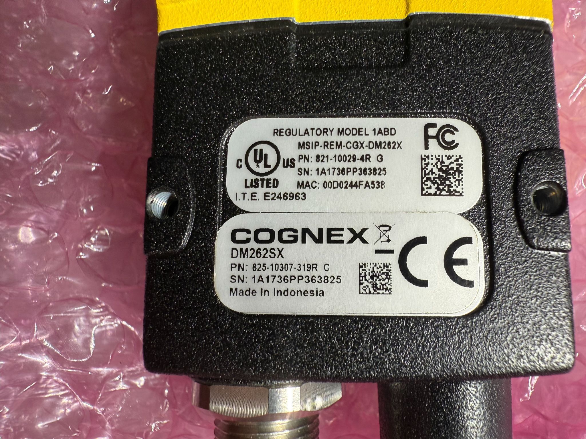 COGNEX DM262SX 825-10307-319R Fixed‑Mount Barcode Reader NEW 2
