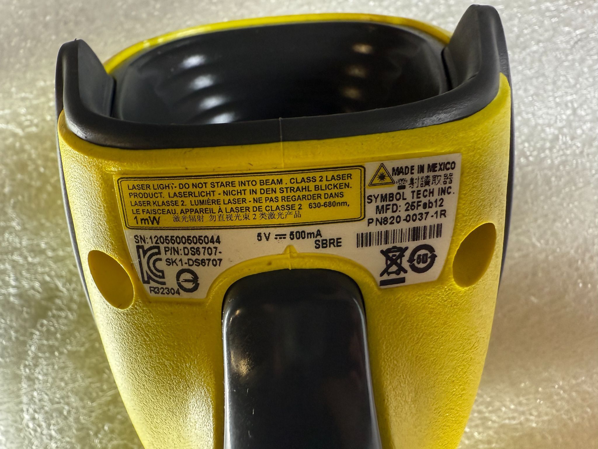 SYMBOL DS6707‑SK1‑DS6707 Handheld 2D Barcode Scanner USED 3