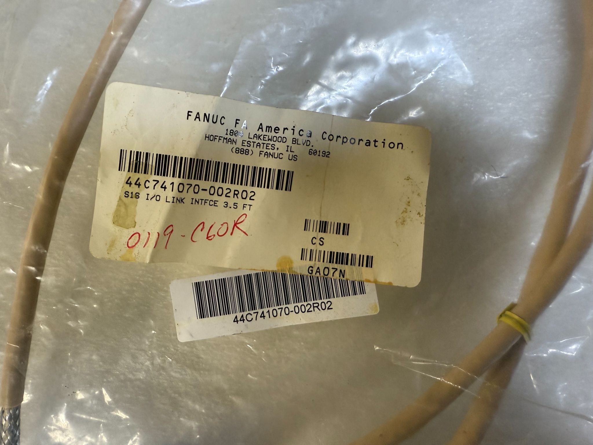 FANUC 44C741070-002R02 S16 I/O Link Interface Cable (3.5ft) NEW 1