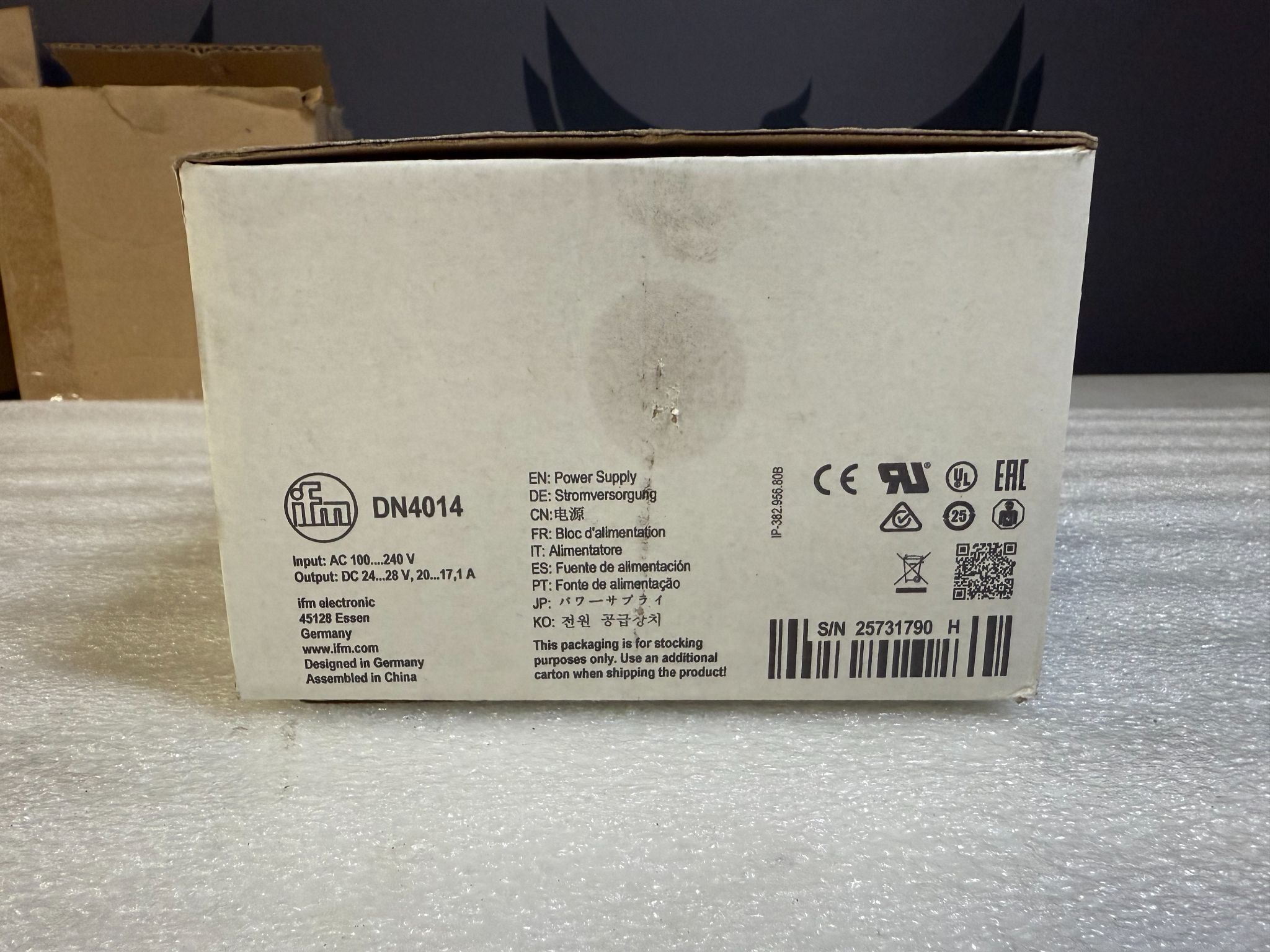 IFM DN4014 1‑Phase Power Supply NEW 0