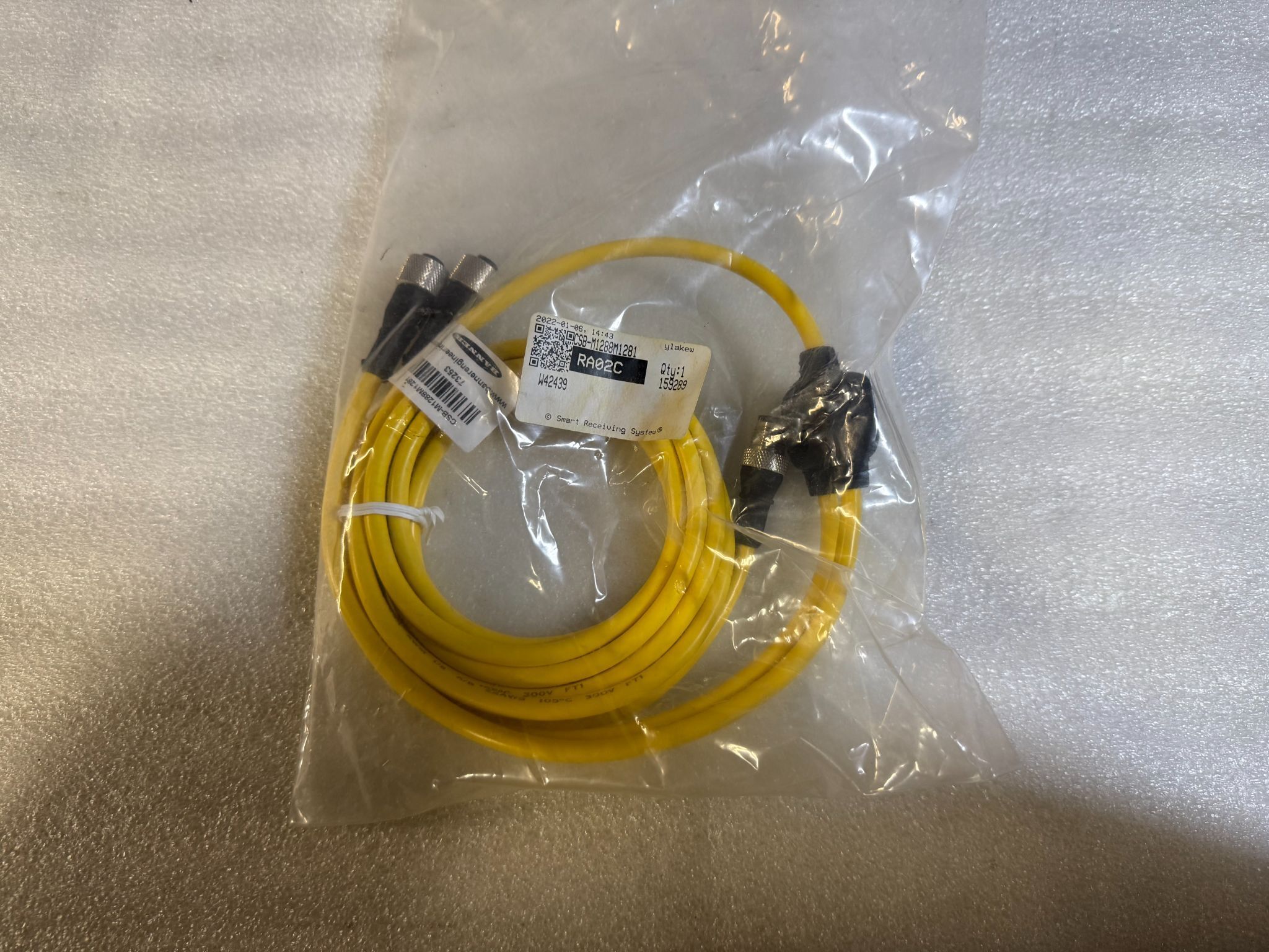 BANNER CSB-M1288M1281 M12 8-Pin Splitter Cordset Cable NEW 0