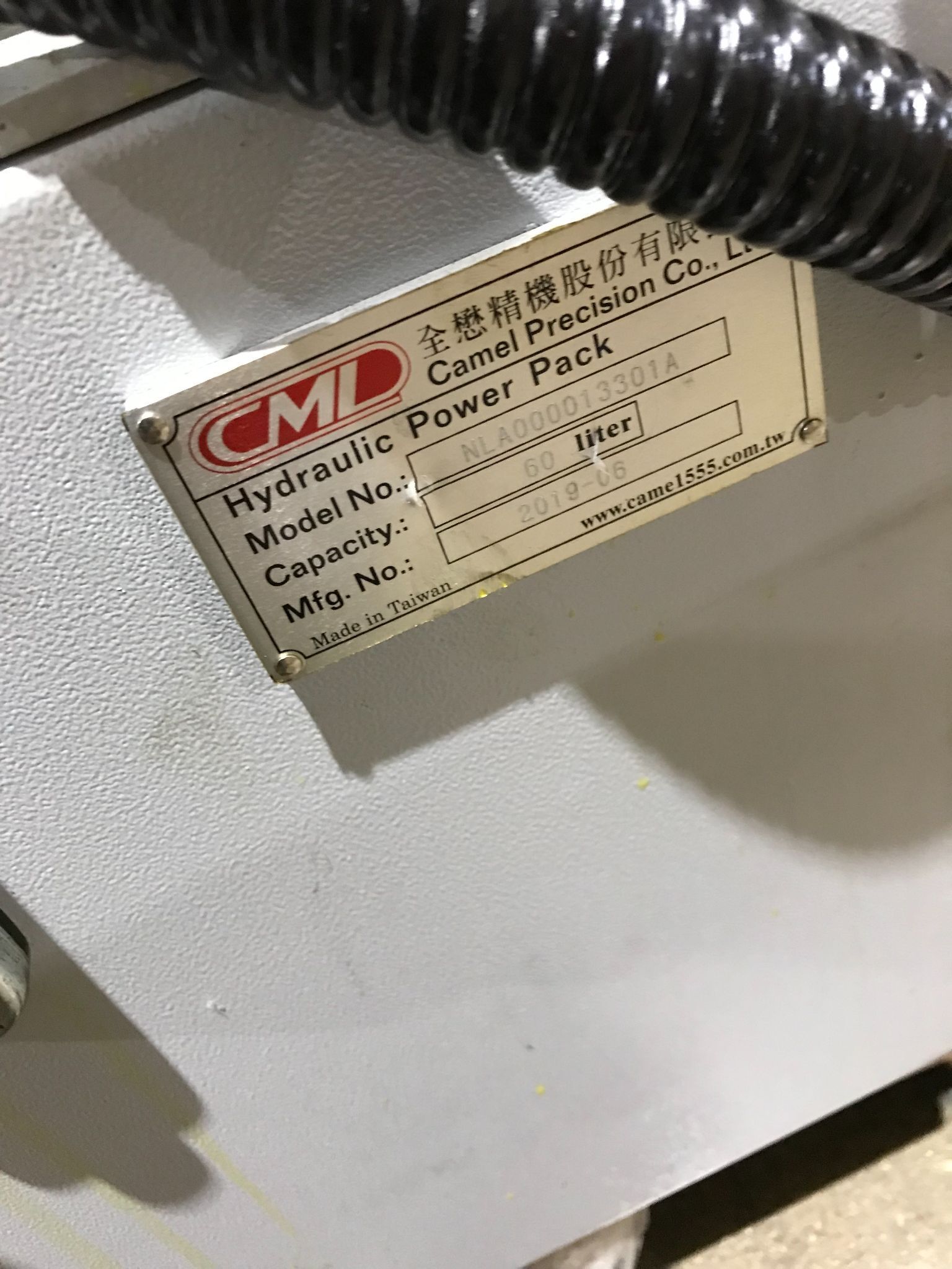 CAMEL NLA00013301A Hydraulic Power Pack 50L 3-Phase USED 5