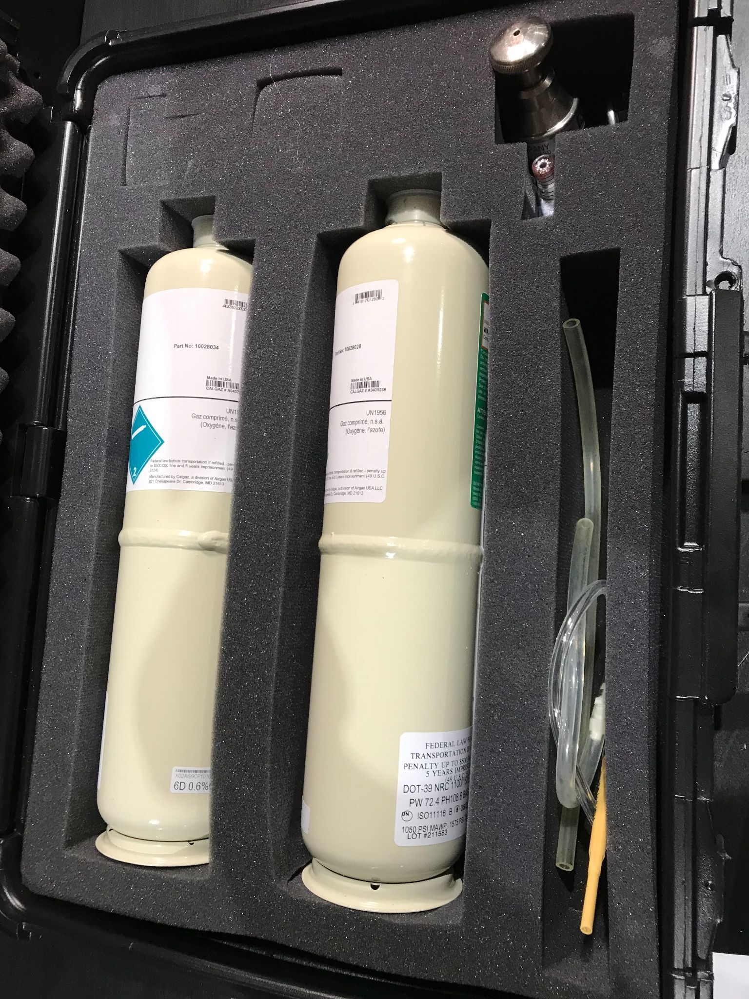 CALGAZ 10028034 Propane Calibration Gas Kit 0.6% LEL C3H8 NEW 2