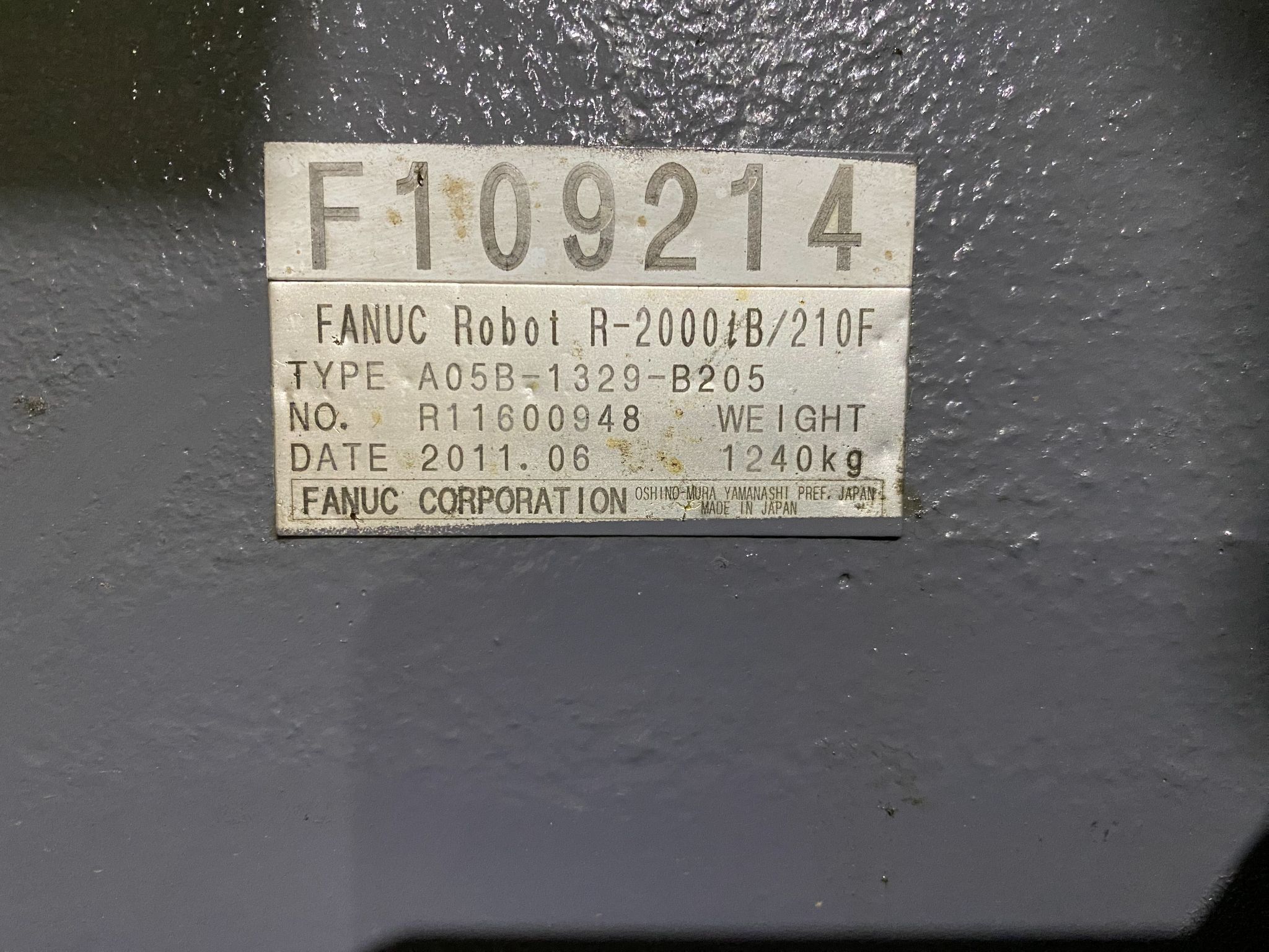 FANUC - R-2000iB/210F Robot USED 5