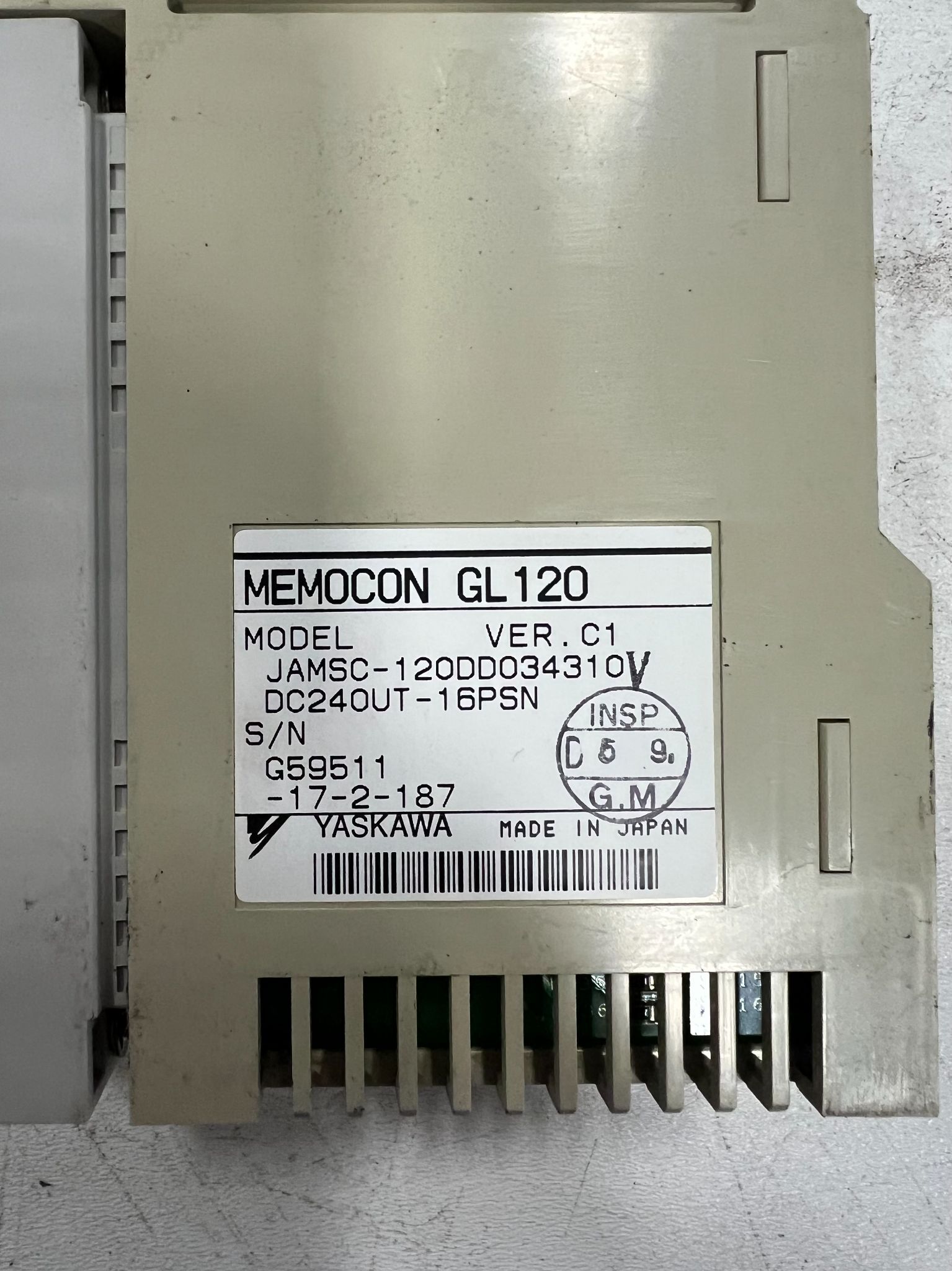 YASKAWA JAMSC-120DD034310 MEMOCON GL120 Digital Output Module USED 5