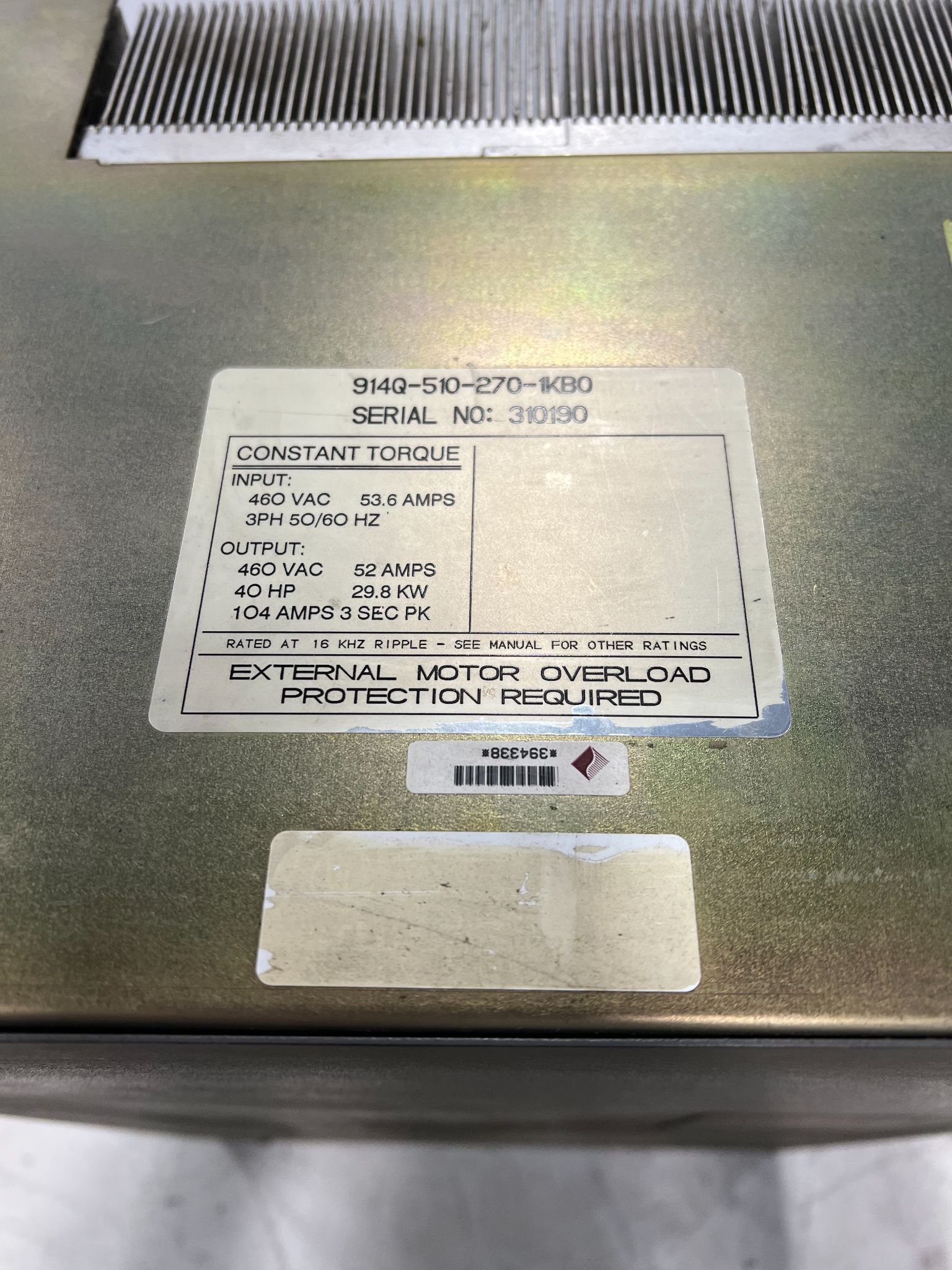 BALDOR 914Q-510--270-1KB0 SERVO DRIVES AND AMPLIFIERS USED 2
