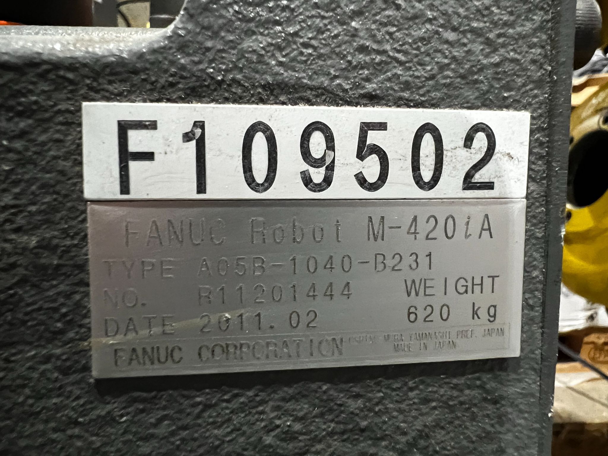 FANUC M-420iA Complete with R-30iA Controller USED 15