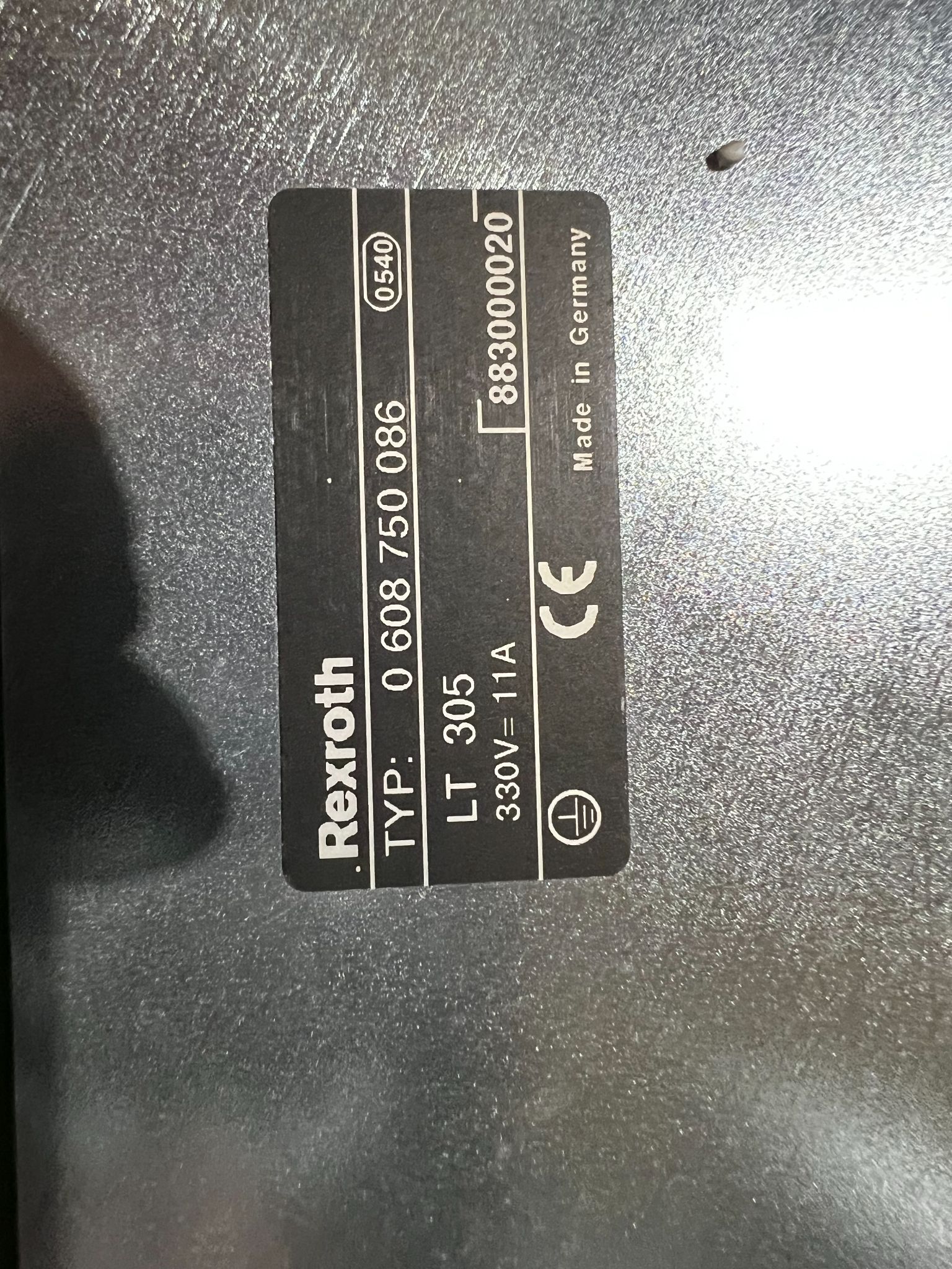 Rexroth 0 608 750 086 LT305 DC Bus Power Module 330V USED 7