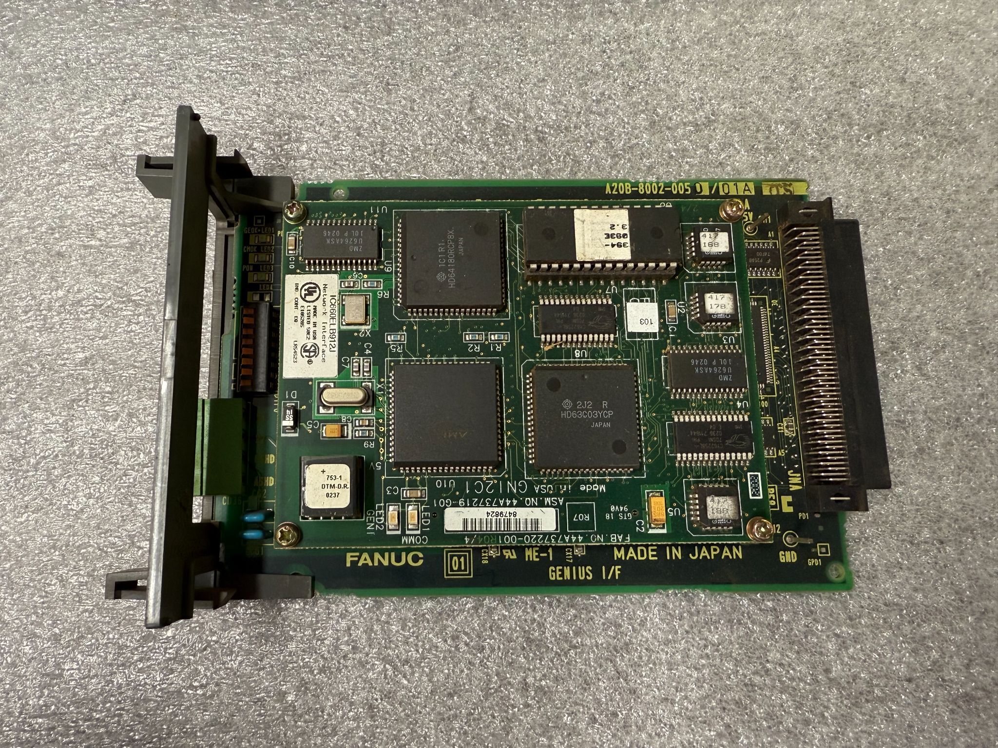 FANUC A20B-8002-0050/01A PCB - Genius I/F Module USED 0