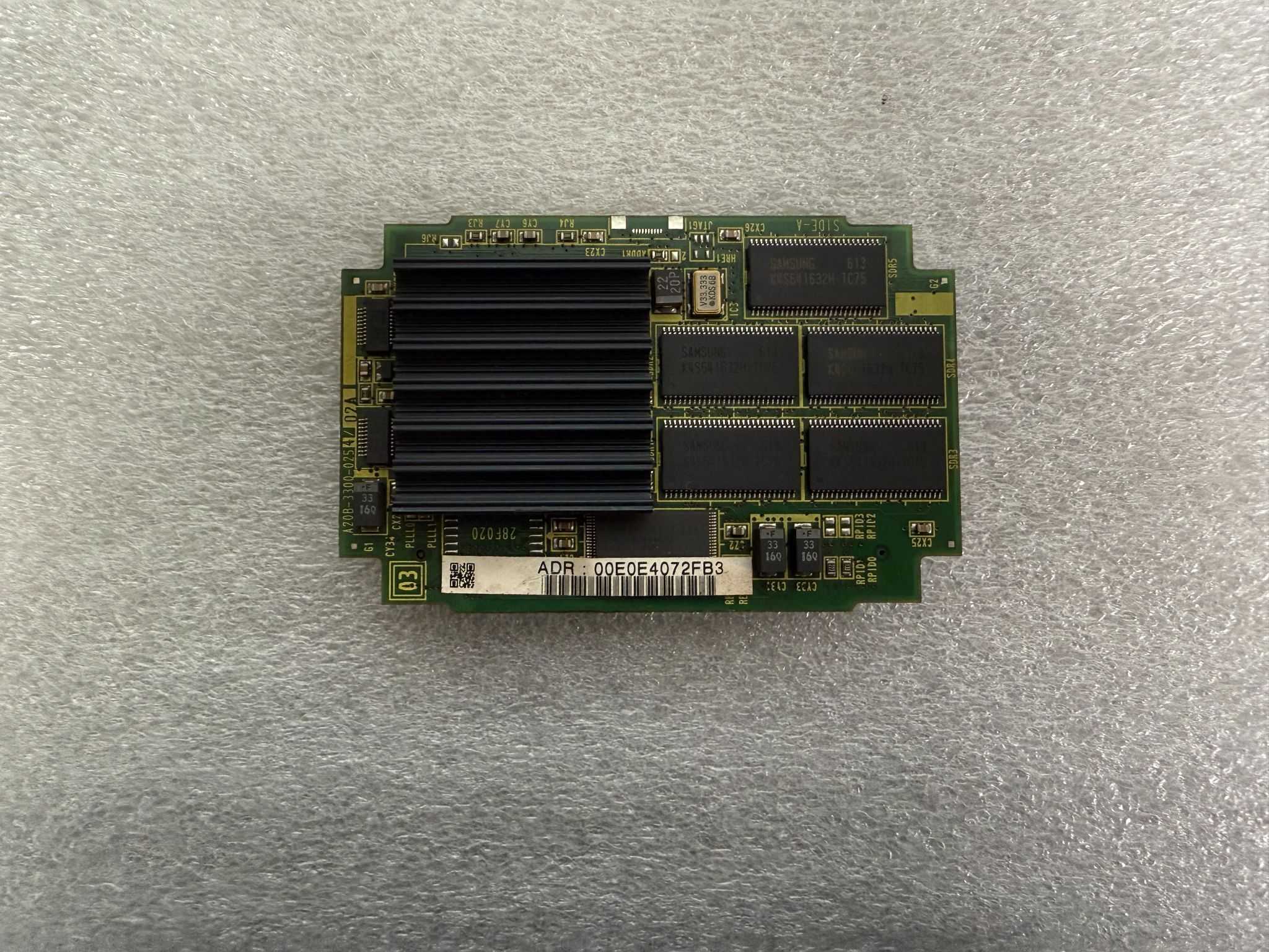 FANUC A20B-3300-0254/02A PCB - 32MB SDRAM CPU Module USED 0