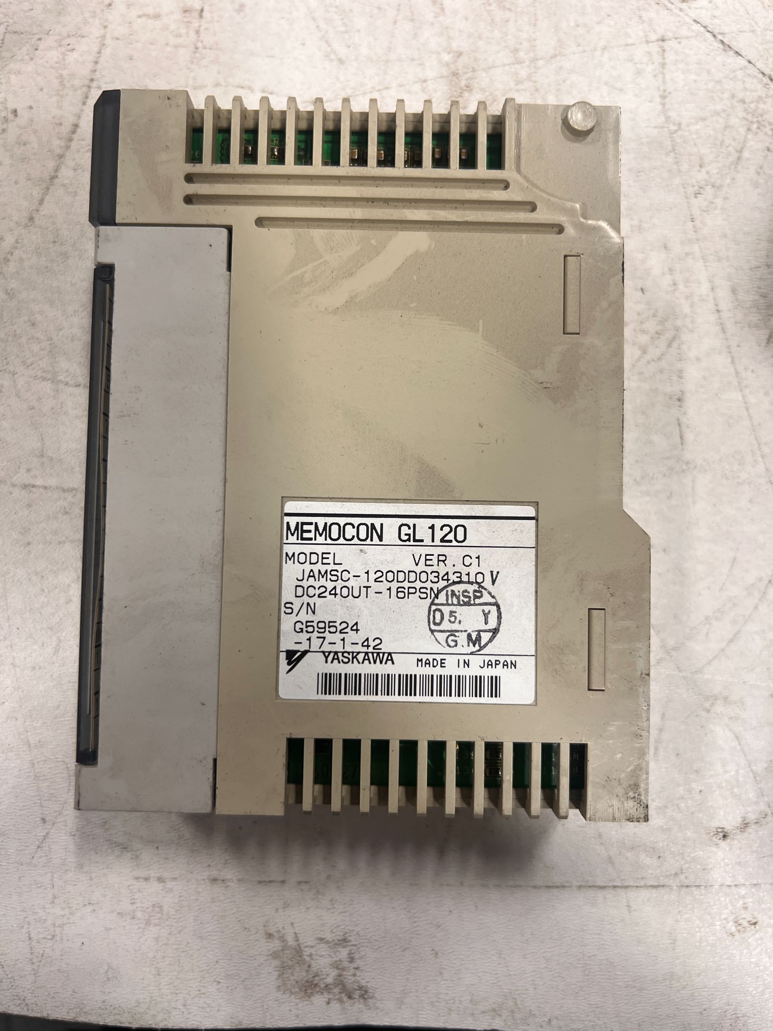 YASKAWA JAMSC-120DD034310 MEMOCON GL120 I/O Module USED 1