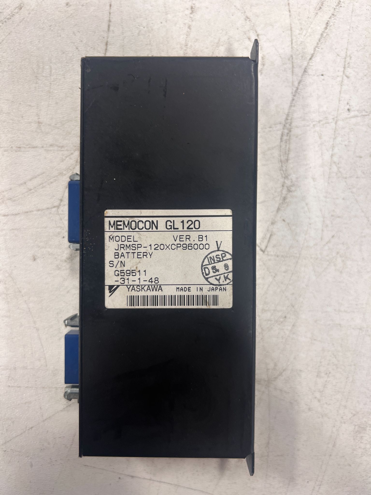 Yaskawa JRMSP-120XCP96000 MEMOCON GL120 Battery Module USED 1