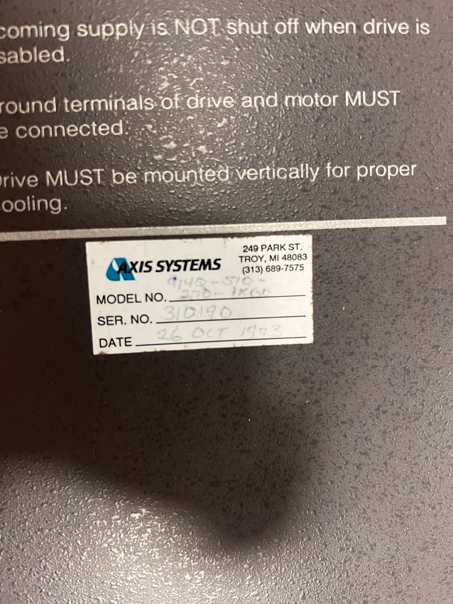 BALDOR 914Q-510--270-1KB0 DRIVE AND DRIVE SUPPLIES NEW WITH BOX 1