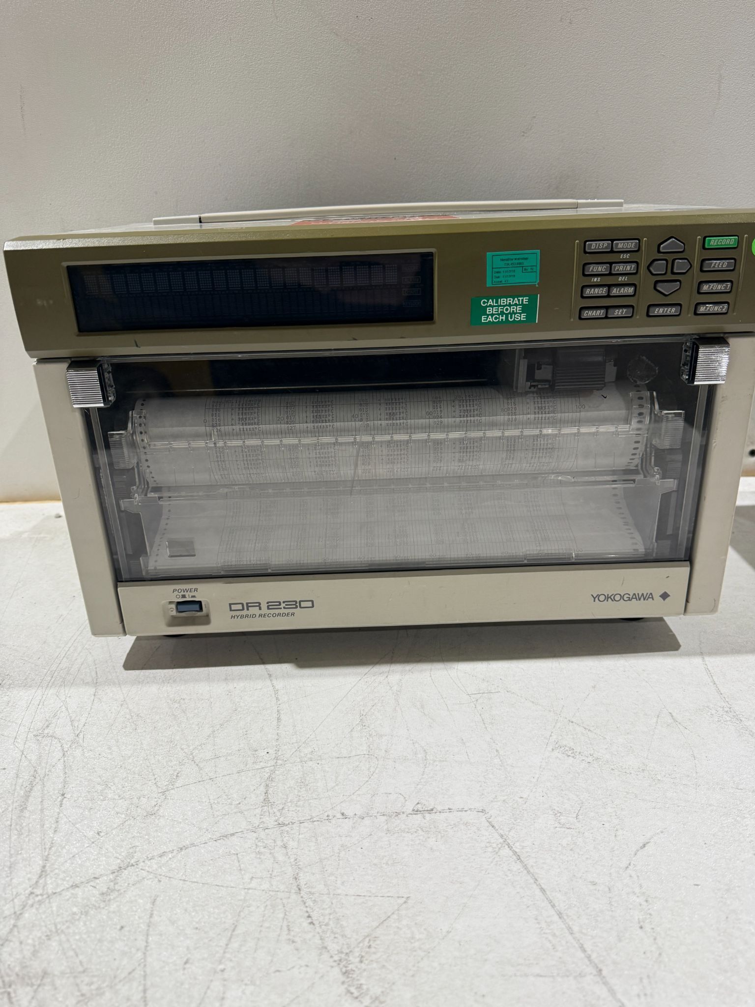 Yokogawa DR230 Hybrid Chart Recorder USED 0