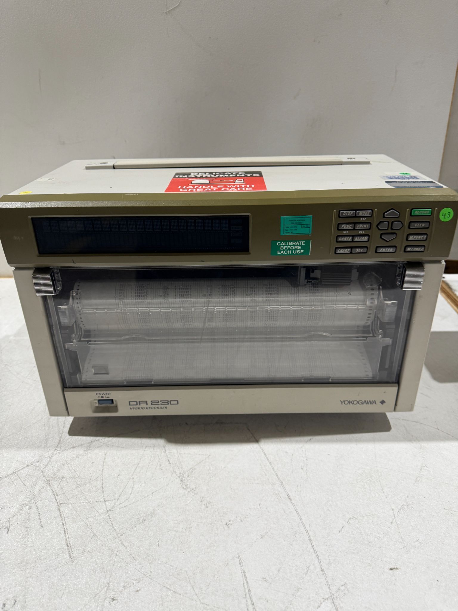 Yokogawa DR230 Hybrid Chart Recorder USED 1