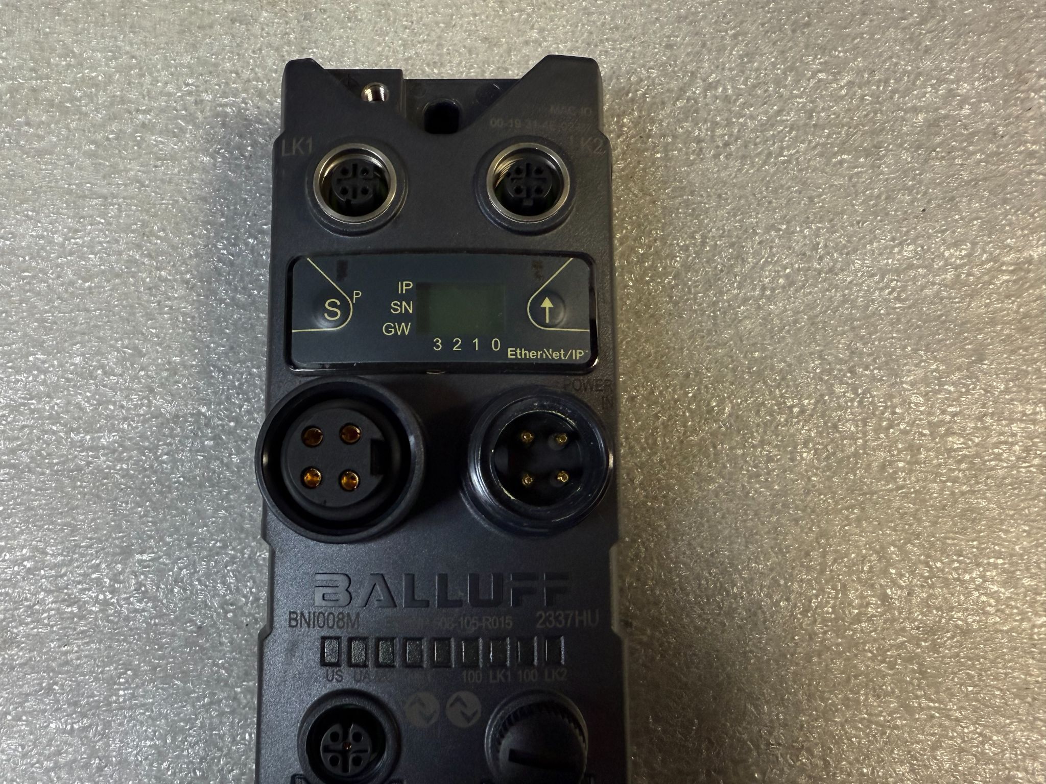 BALLUFF BNI EIP‑508‑105‑R015 Ethernet/IP I/O Module BNI008M USED 1