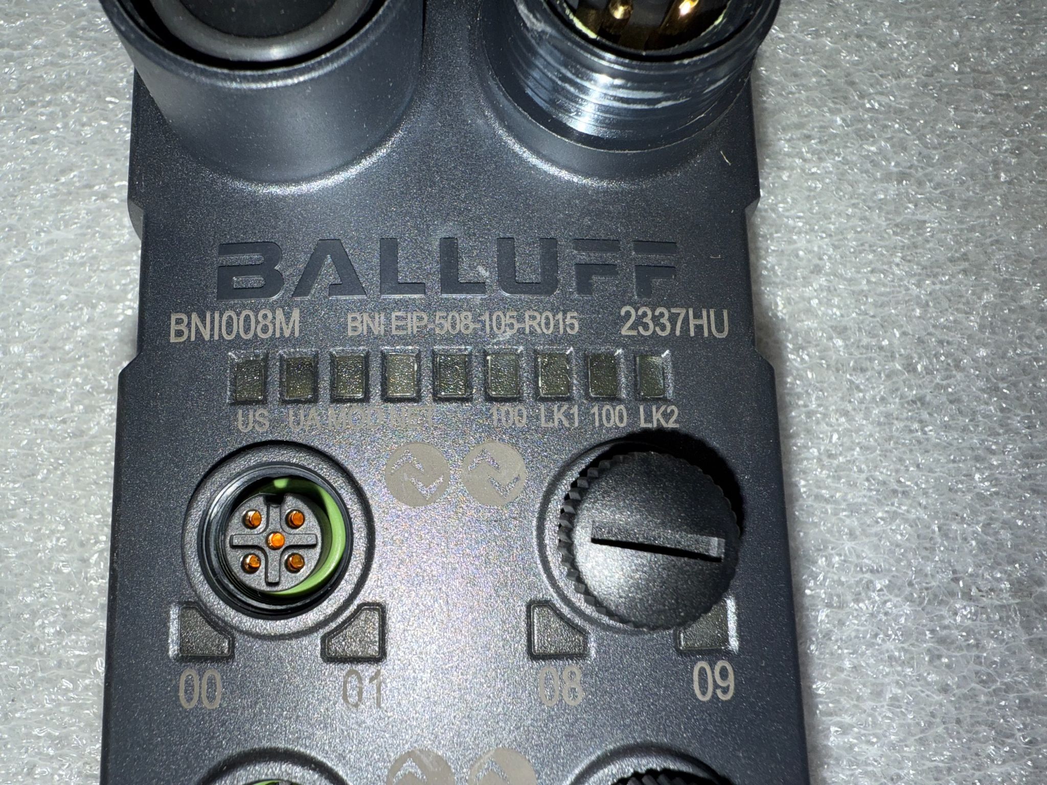 BALLUFF BNI EIP‑508‑105‑R015 Ethernet/IP I/O Module BNI008M USED 2
