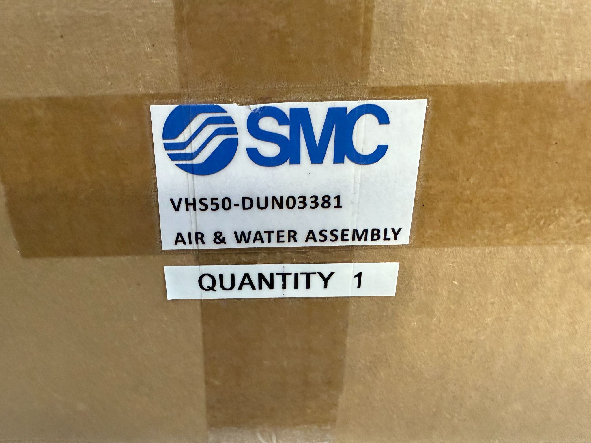 SMC VHS50-DUN03381 Air & Water Supply Assembly NEW 5