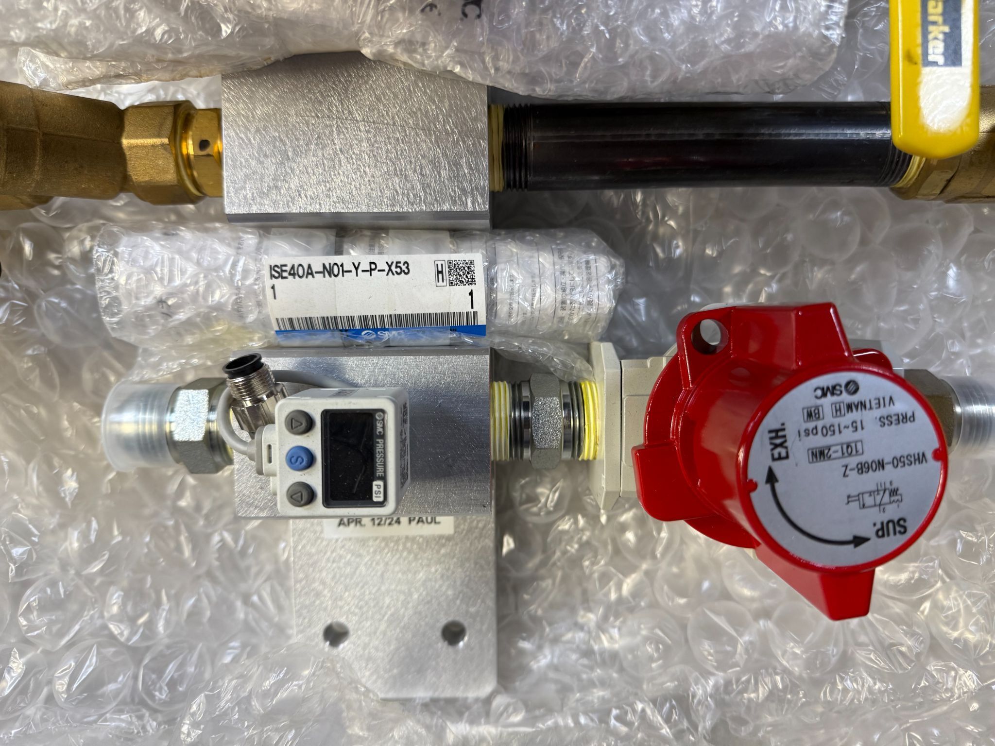 SMC VHS50-DUN03381 Air & Water Supply Assembly NEW 2