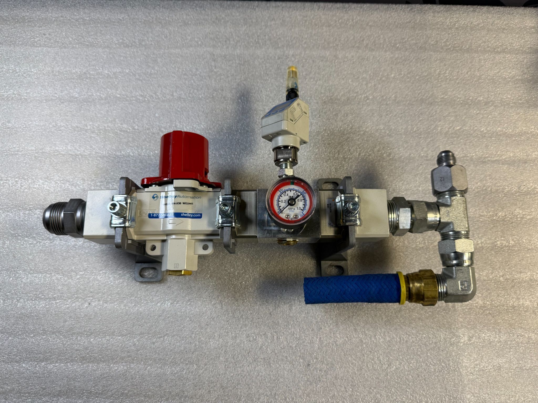 SMC VHS50‑10N‑X30 Pneumatic Safety Shut‑Off Valve Assembly USED 0