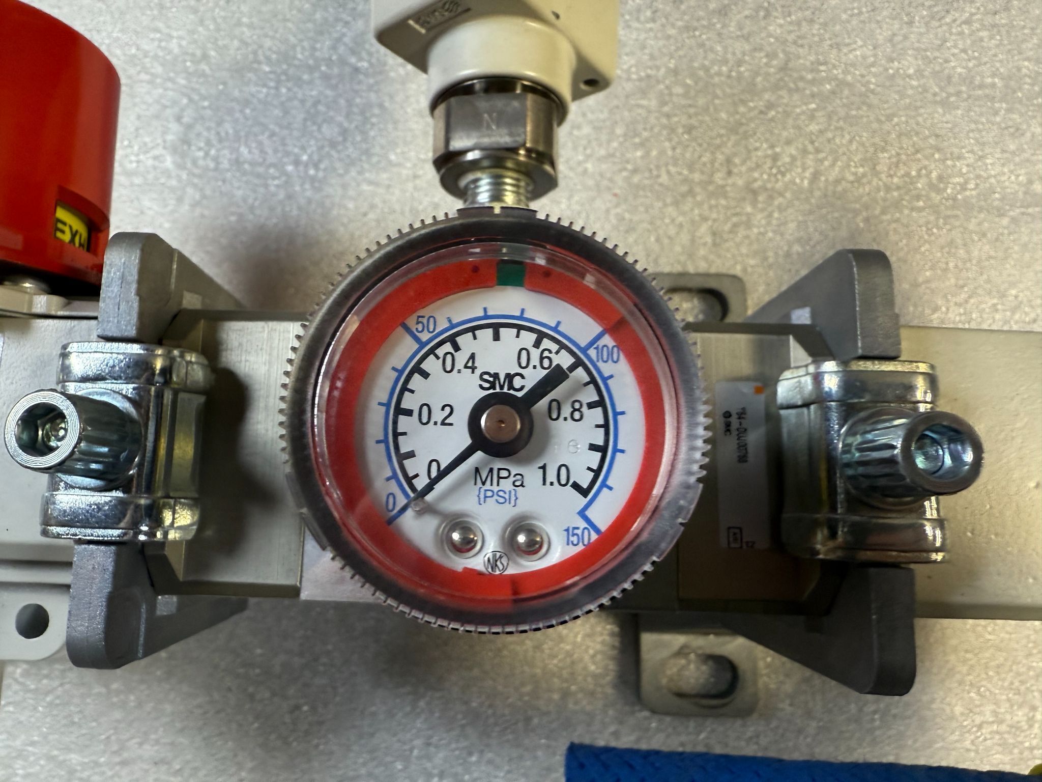 SMC VHS50‑10N‑X30 Pneumatic Safety Shut‑Off Valve Assembly USED 2