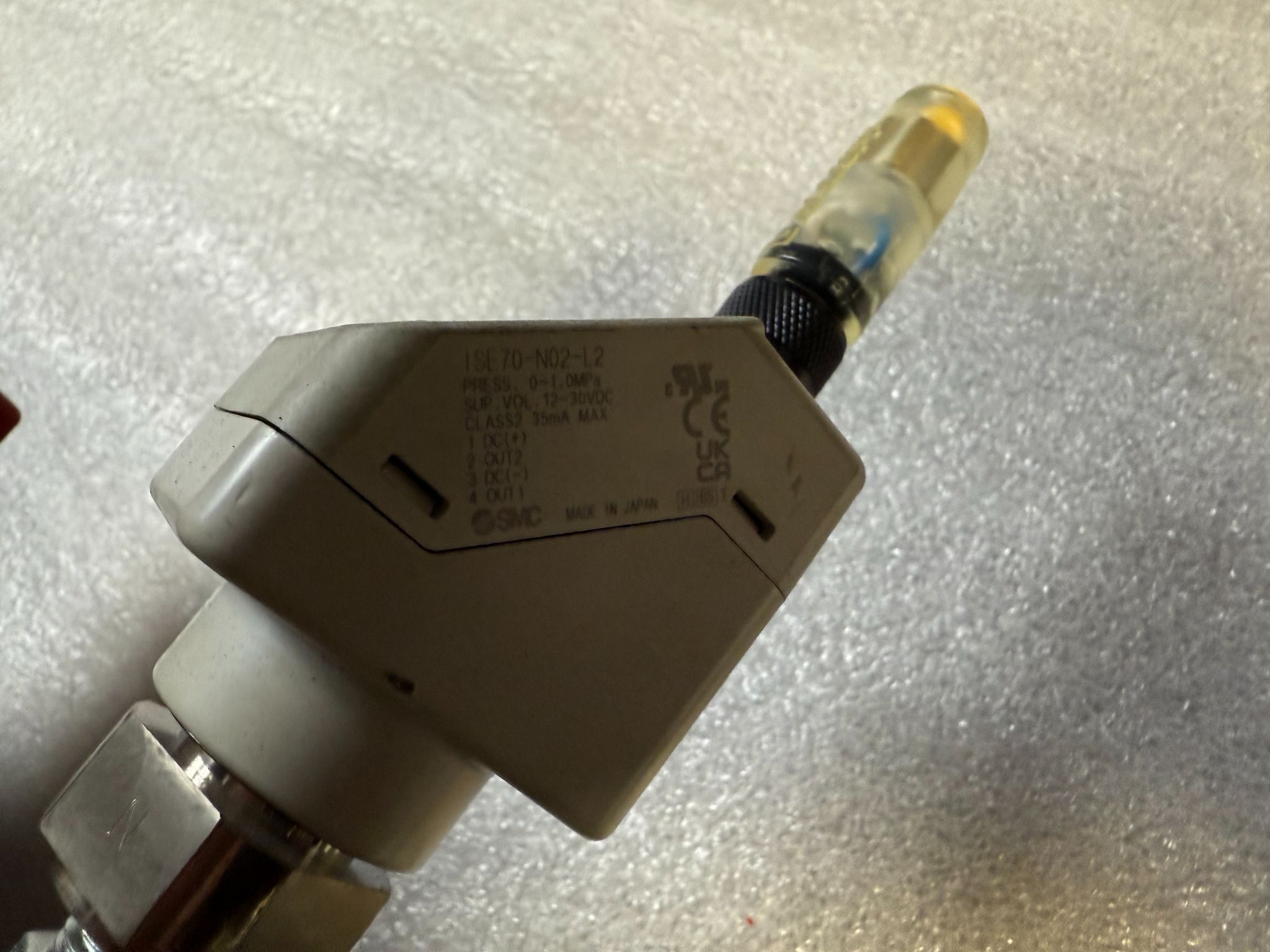 SMC VHS50‑10N‑X30 Pneumatic Safety Shut‑Off Valve Assembly USED 3