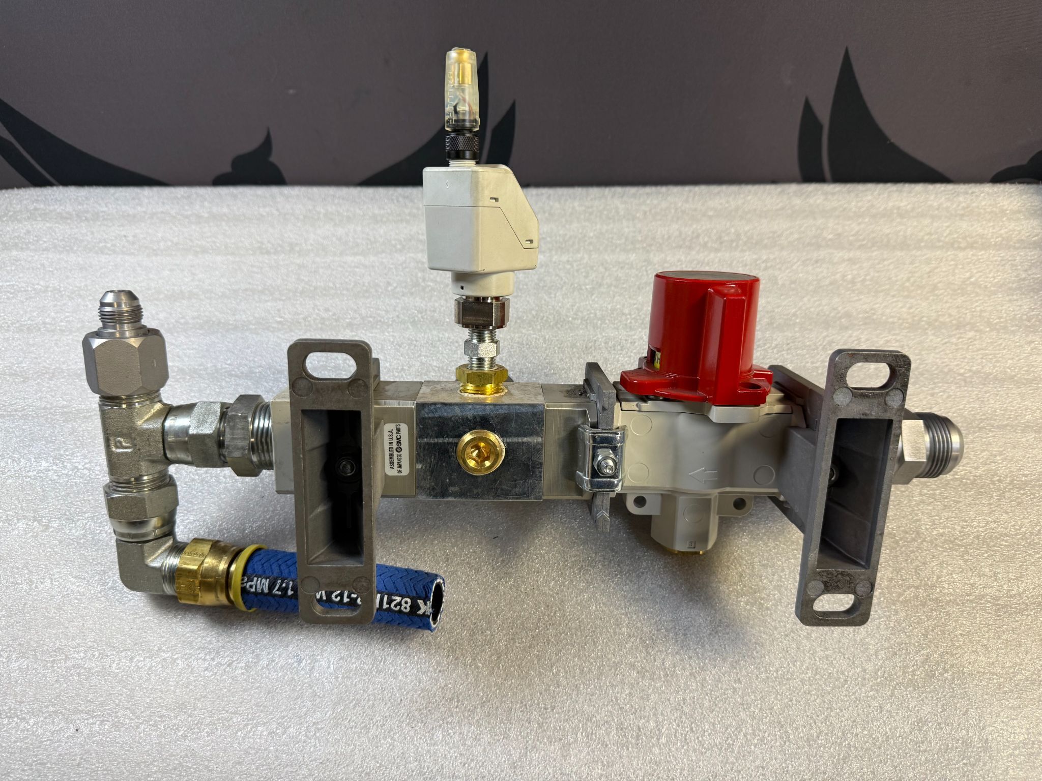 SMC VHS50‑10N‑X30 Pneumatic Safety Shut‑Off Valve Assembly USED 4