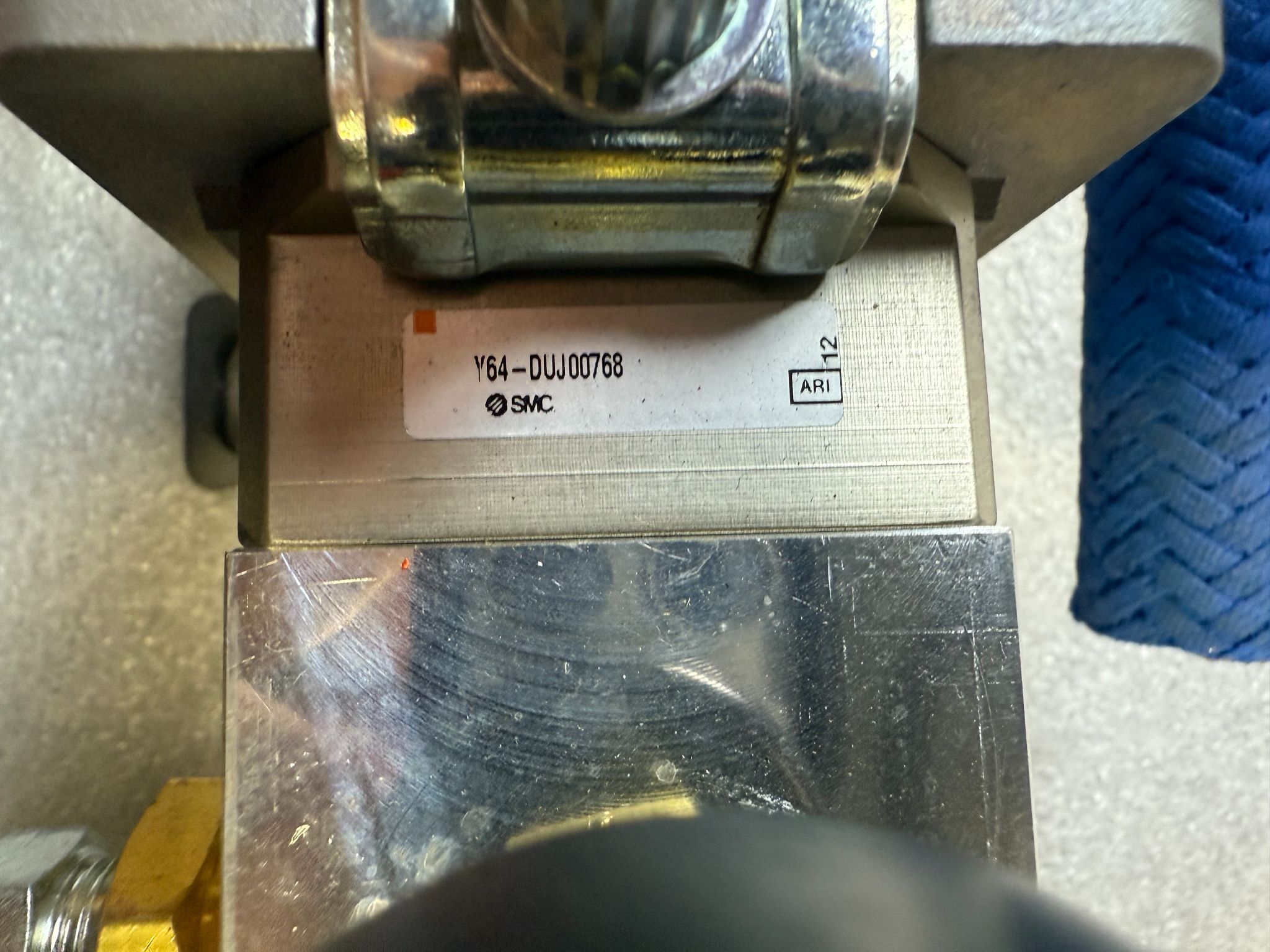 SMC VHS50‑10N‑X30 Pneumatic Safety Shut‑Off Valve Assembly USED 5