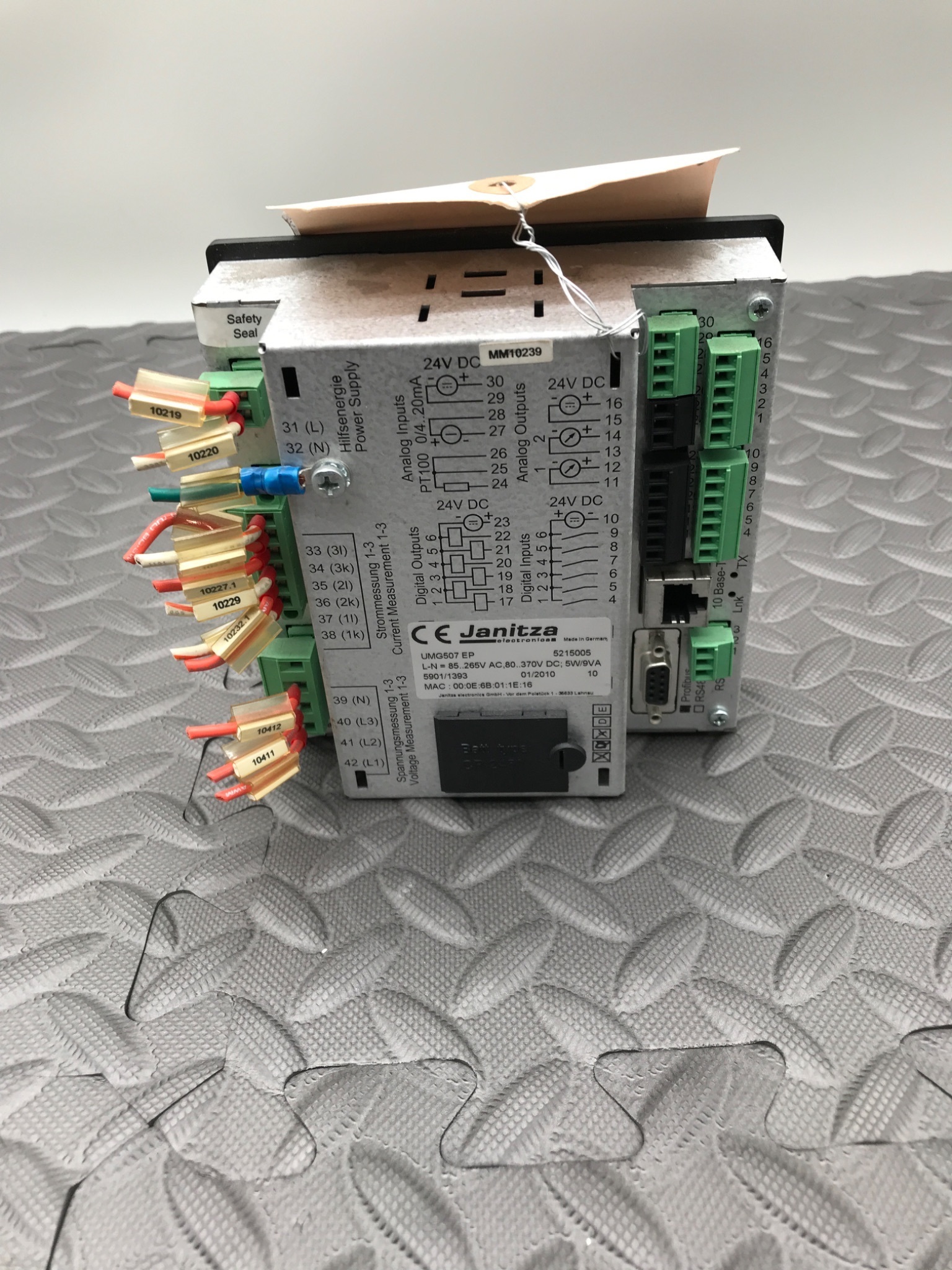 JANITZA UMG507EP Power Quality Analyzer USED 3