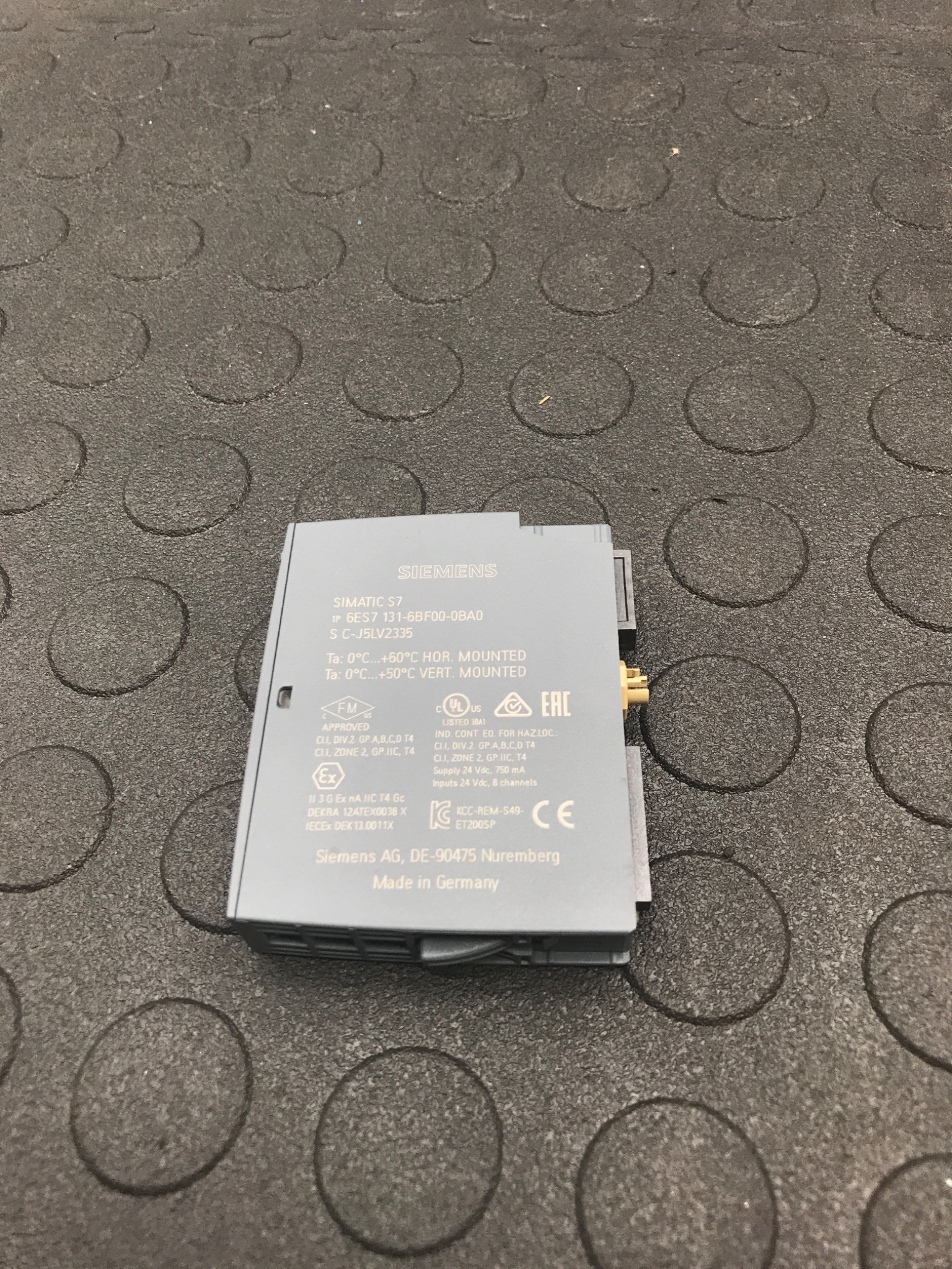 SIEMENS 6ES7 131-6BF00-0BA0 SIMATIC ET200SP Digital Input Module USED 1