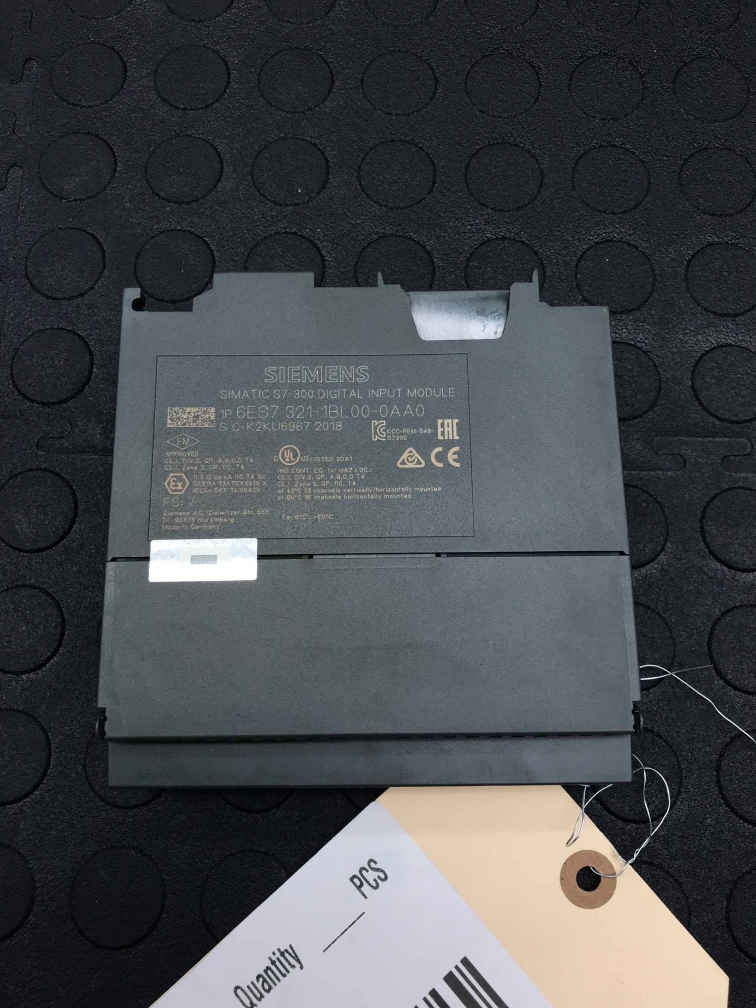 SIEMENS 6ES7 321-1BL00-0AA0 SIMATIC S7-300 Digital Input Module 32x24VDC USED 1