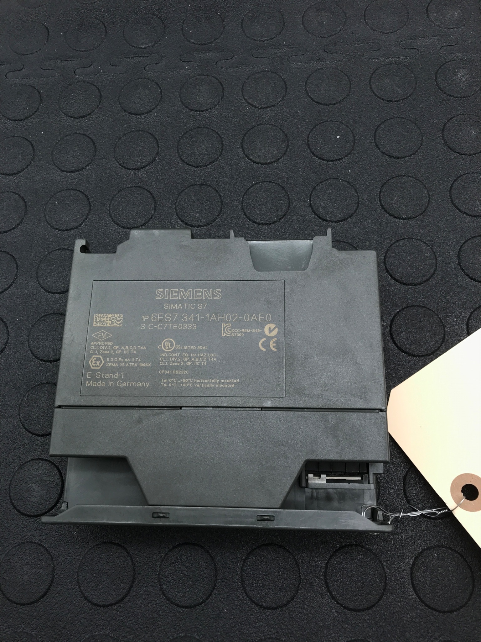 SIEMENS 6ES7 341-1AH02-0AE0 SIMATIC S7-300 CP341 RS232 Communication Module USED 1