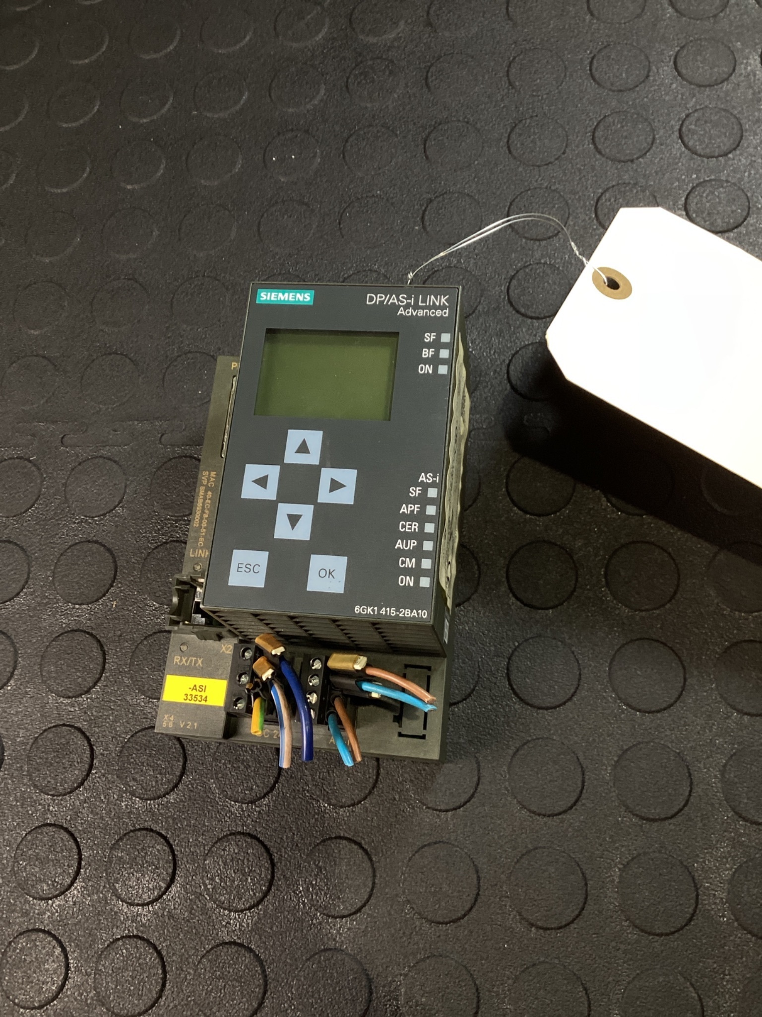 SIEMENS 6GK1415-2BA10 DP/AS-i Link Advanced Communication Module USED 0