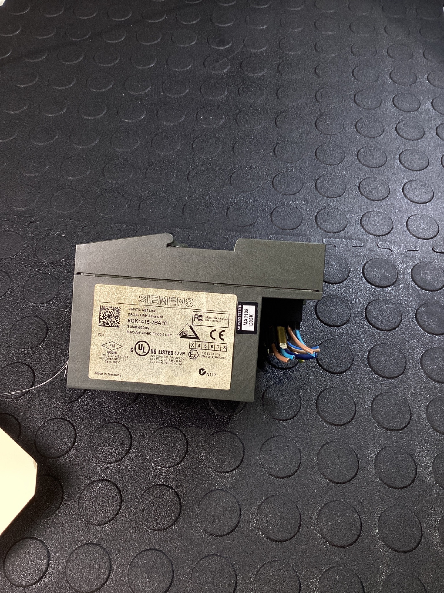 SIEMENS 6GK1415-2BA10 DP/AS-i Link Advanced Communication Module USED 3