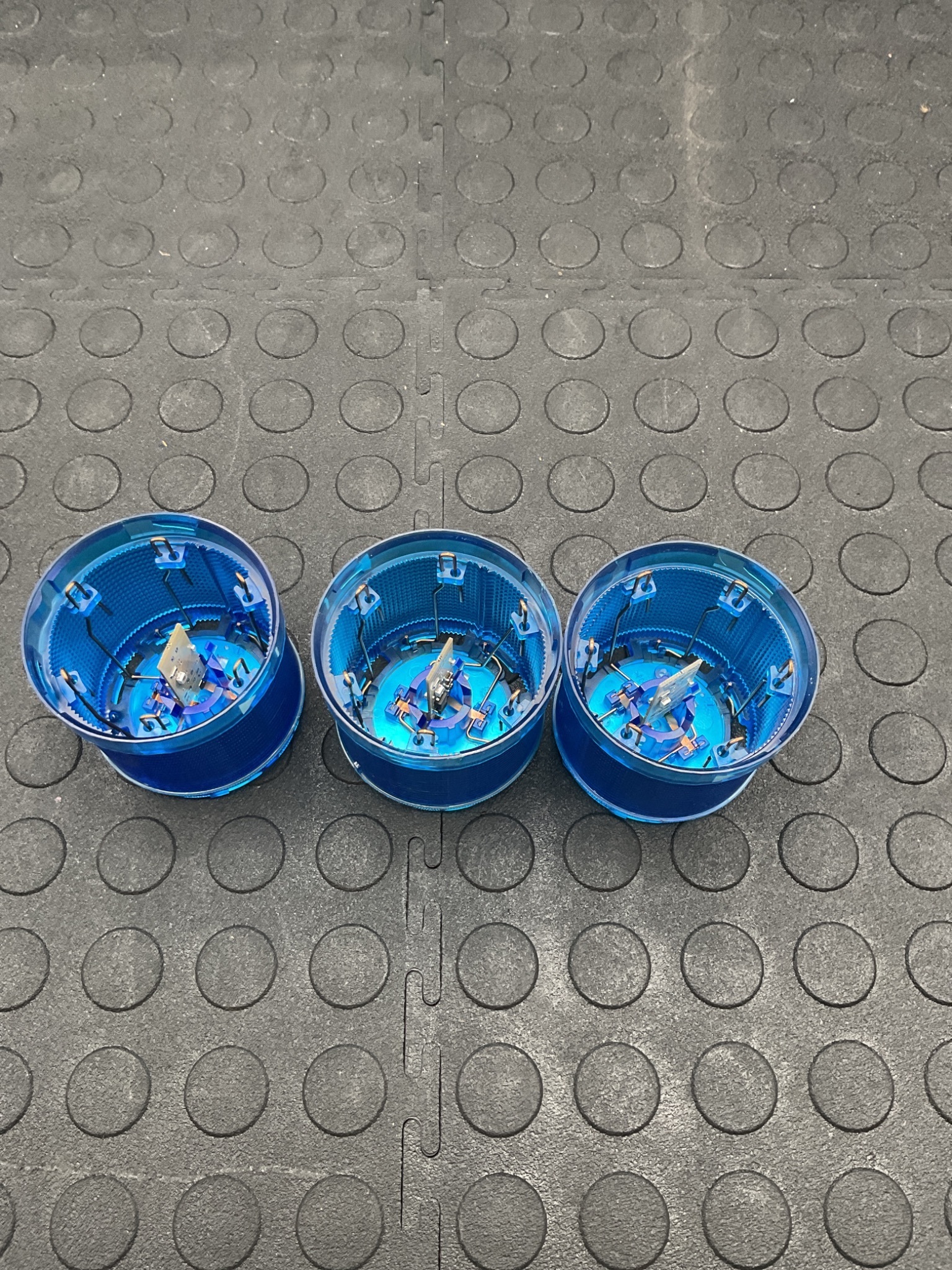 SIEMENS 8WD4 420-5AF Blue LED Stack Light Modules 24VAC/DC USED (Lot of 3) 2