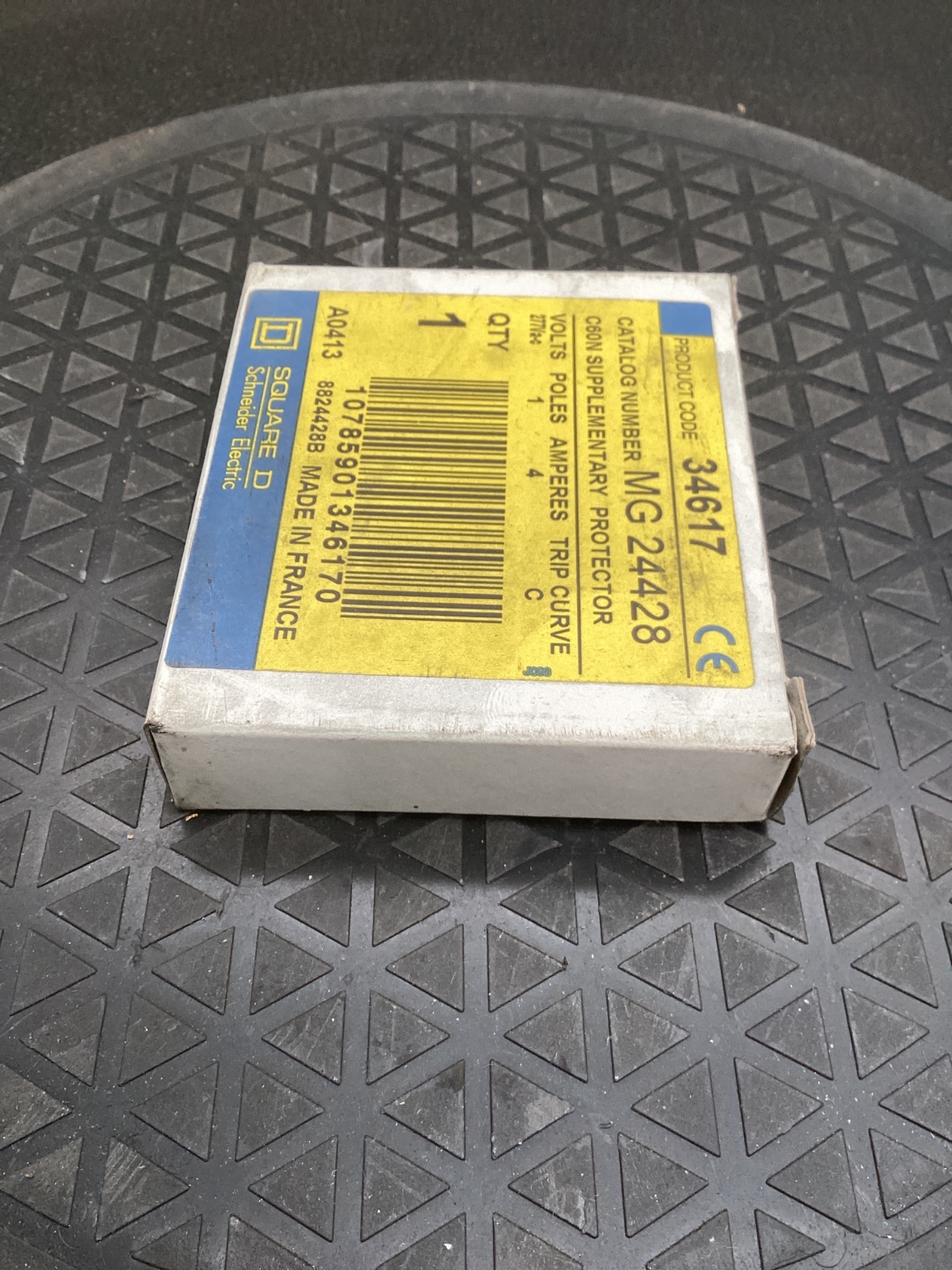 SQUARE D MG24428 C60N Supplementary Protector 4A 1-Pole NEW 1