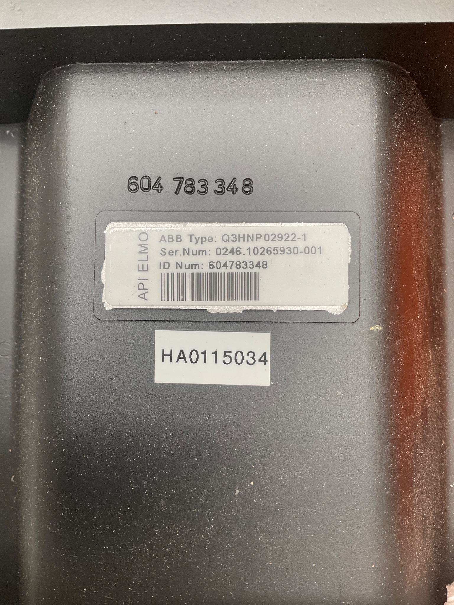ABB Q3HNP02922-1 Control System Module API ELMO NEW 3