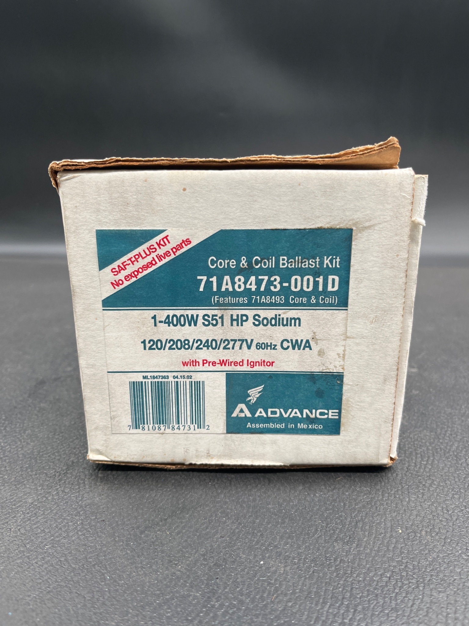 ADVANCE 71A8473-001D 400W HPS Ballast Kit 120-277V NEW 0