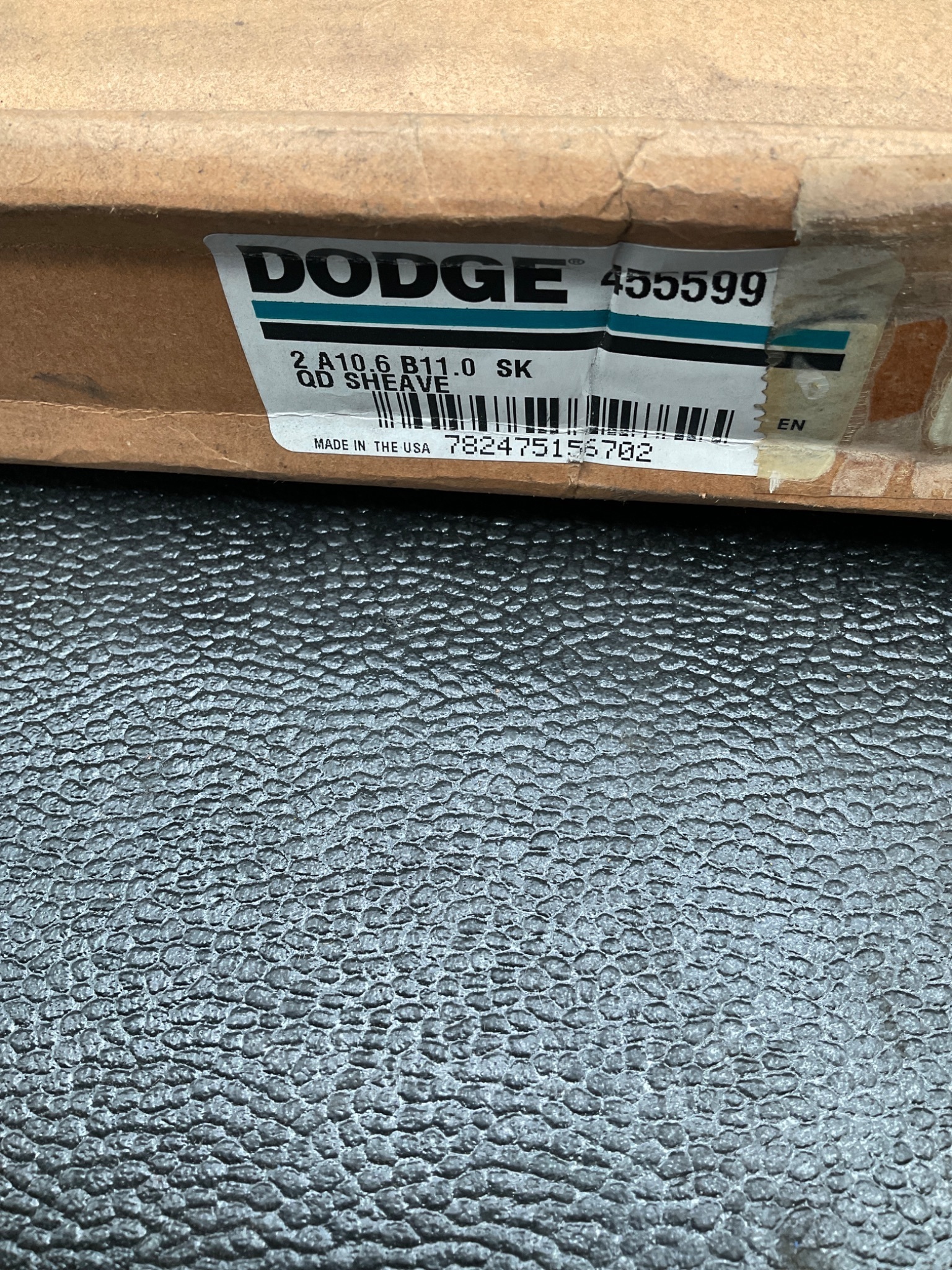 DODGE 455599 QD Sheave 2A10 Bushing Ready Pulley NEW 2