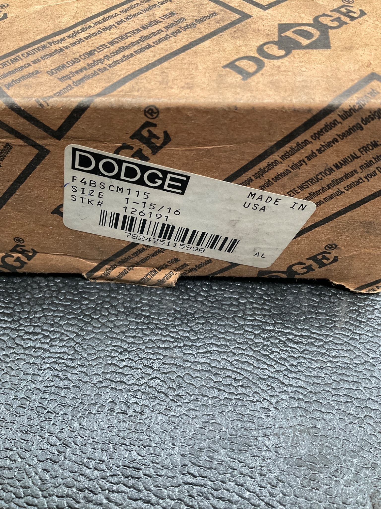 DODGE F4BSCM115 Flange-Mount Ball Bearing Unit 1-15/16" Bore NEW 4