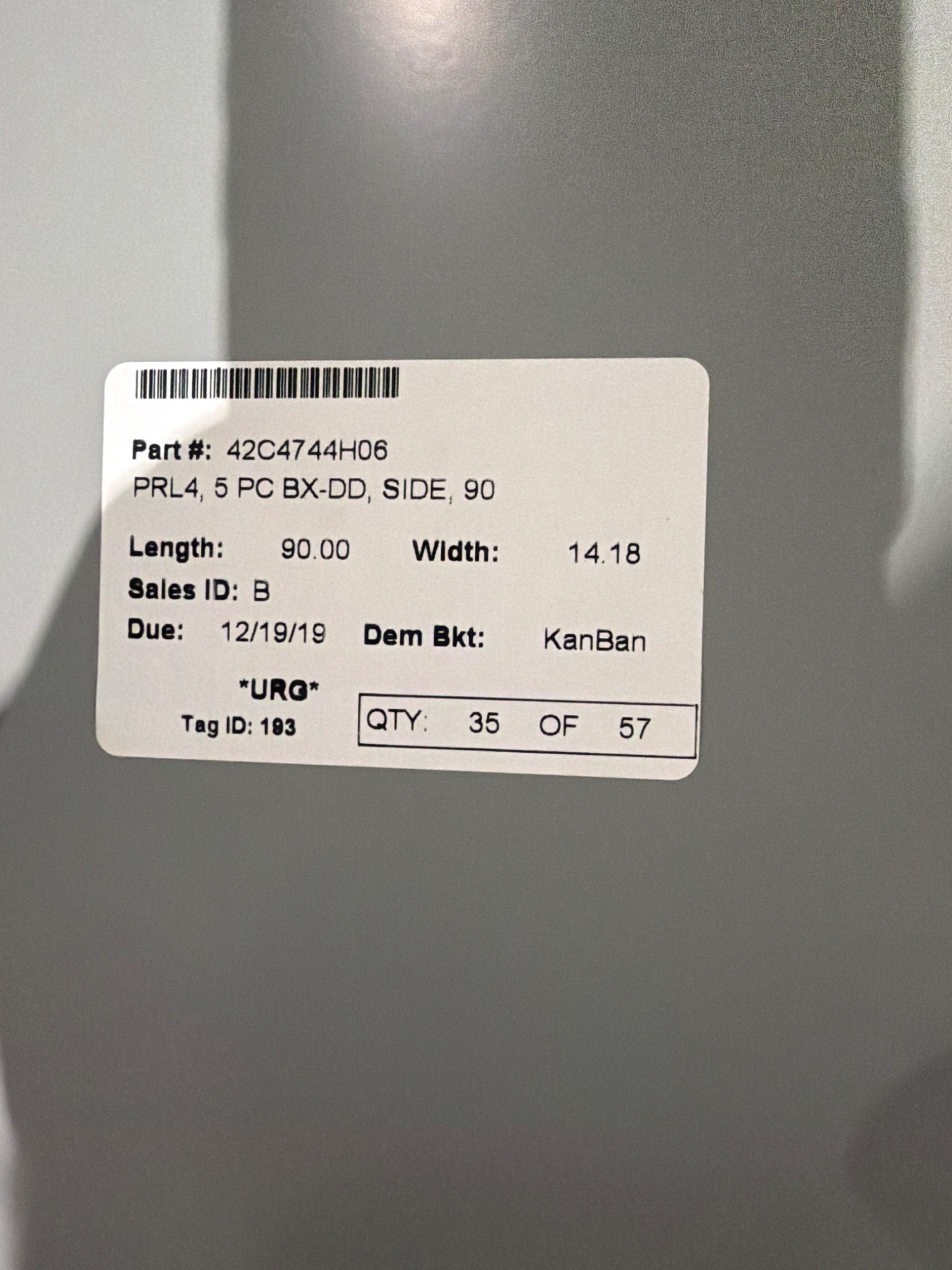 Eaton 42C4744H06 Enclosure Panel Box 36W x 90H NEW 6